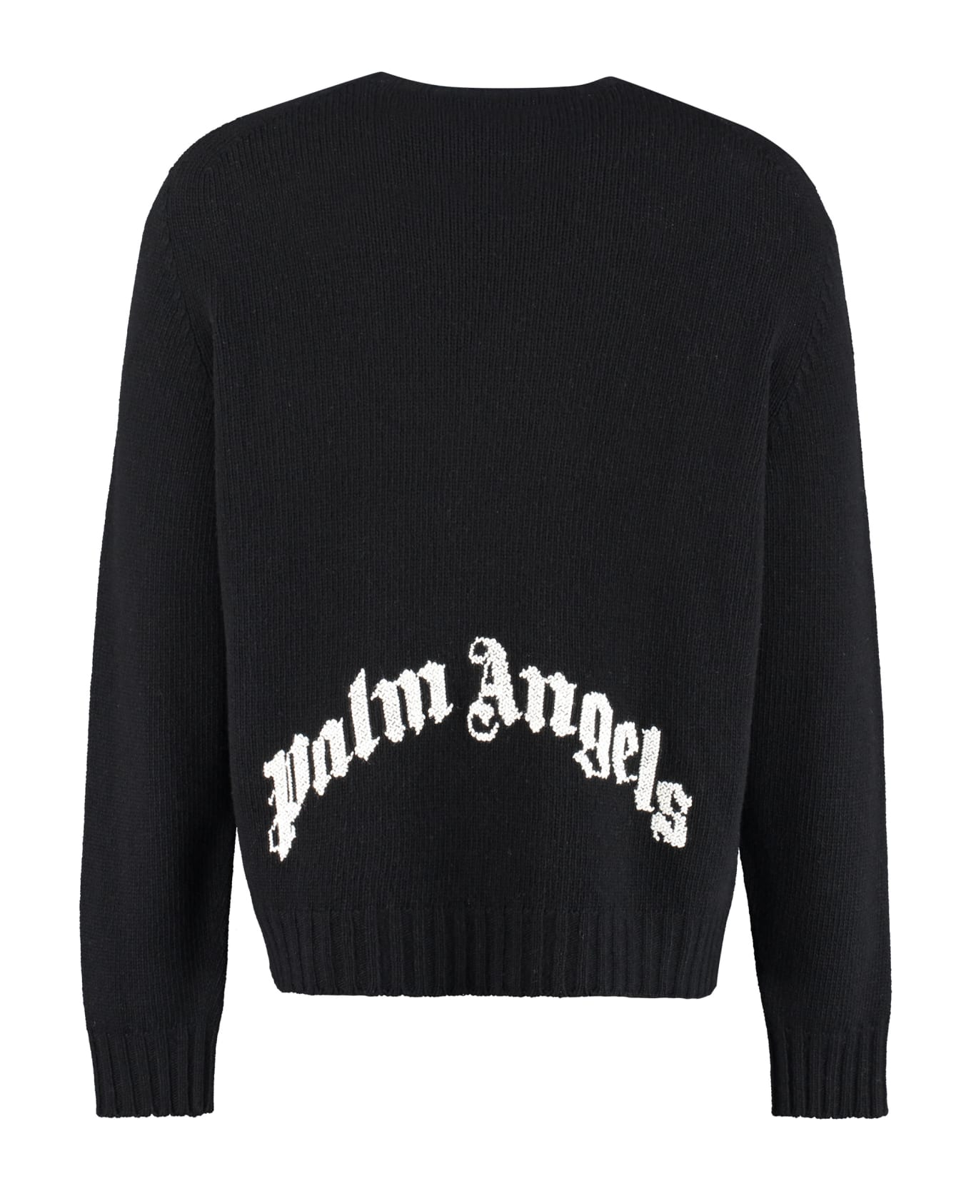 Palm Angels Wool Blend Pullover - black