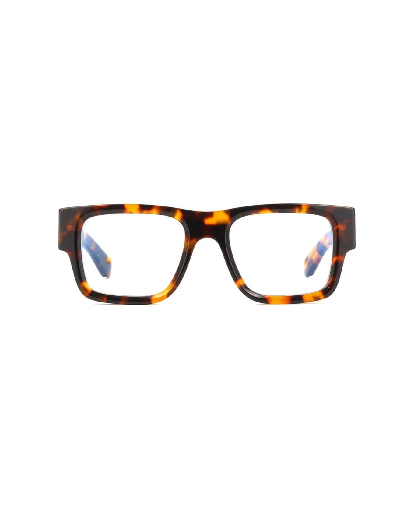 Off-White Rectangular Frame Glasses - 6000 havana