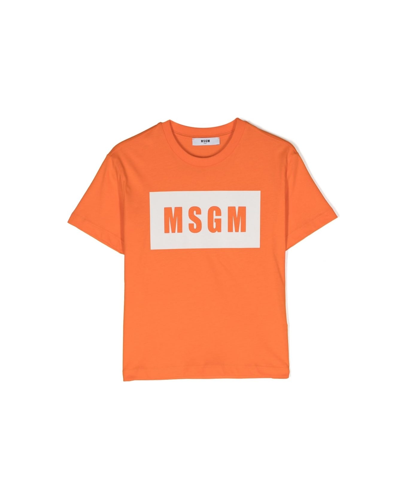 MSGM Logo T-shirt - Orange Tシャツ＆ポロシャツ