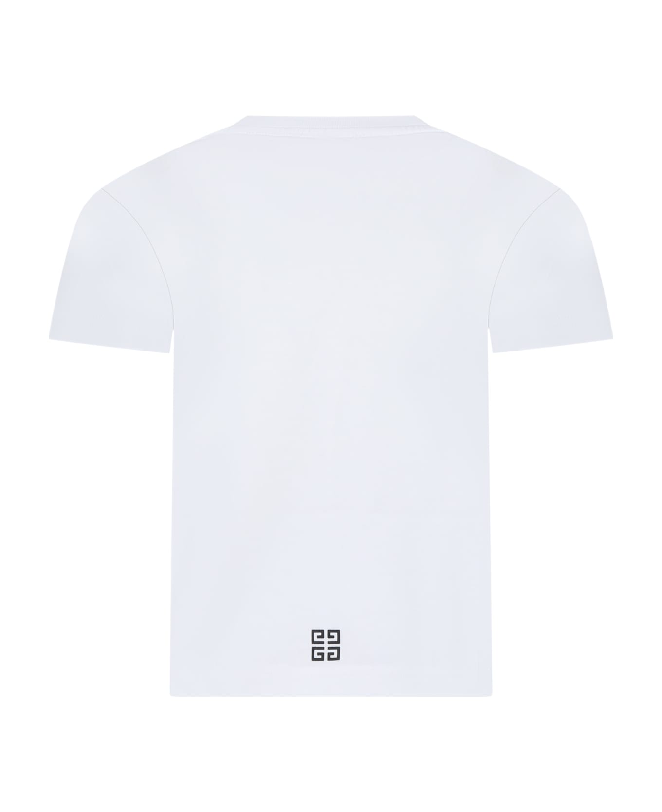 Givenchy White T-shirt For Kids With Logo - Bianco Tシャツ＆ポロシャツ