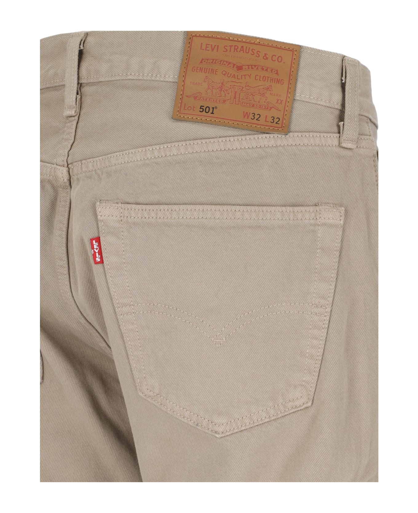 Levi's "501" Straight Jeans - Beige