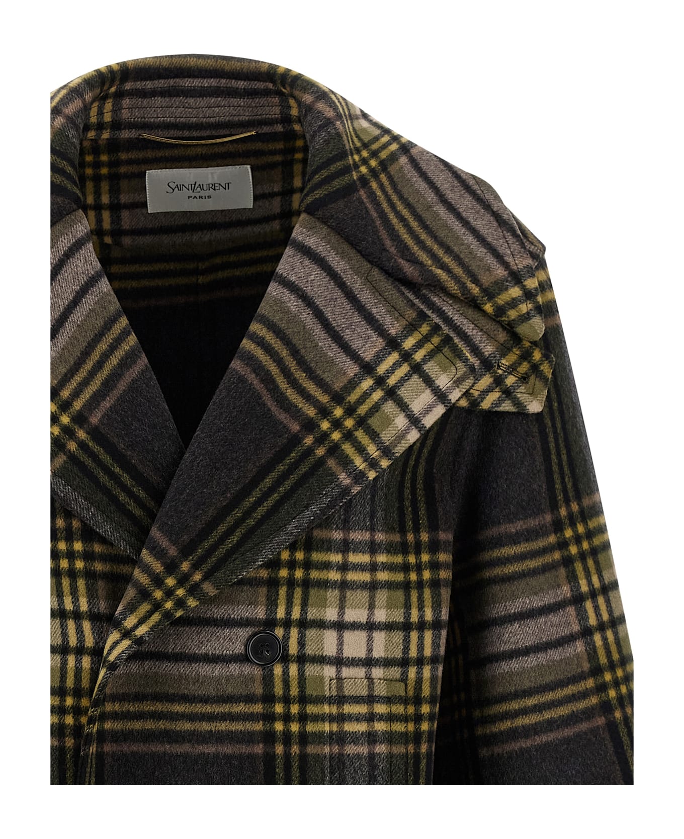 Saint Laurent Caban Coat - Multicolor