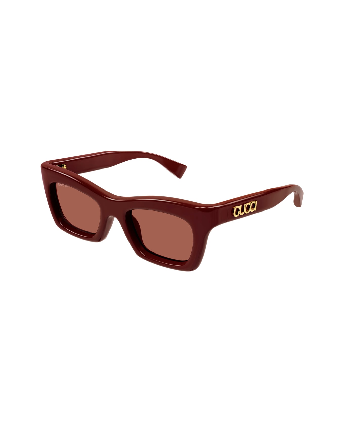 Gucci Eyewear Gucci Gg1773s Gucci Lido 002 Burgundy Brown Sunglasses - Rosso