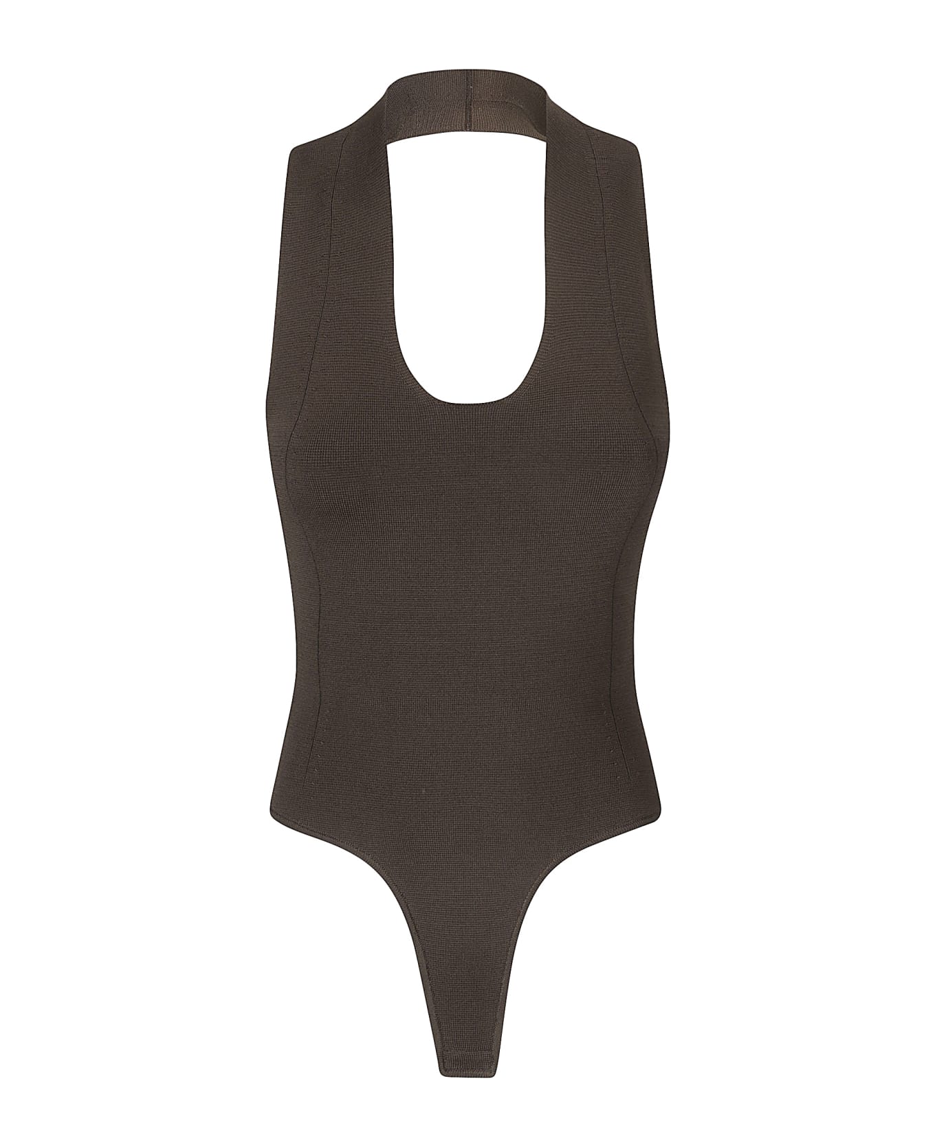 Khaite Toto Bodysuit - ESPRESSO