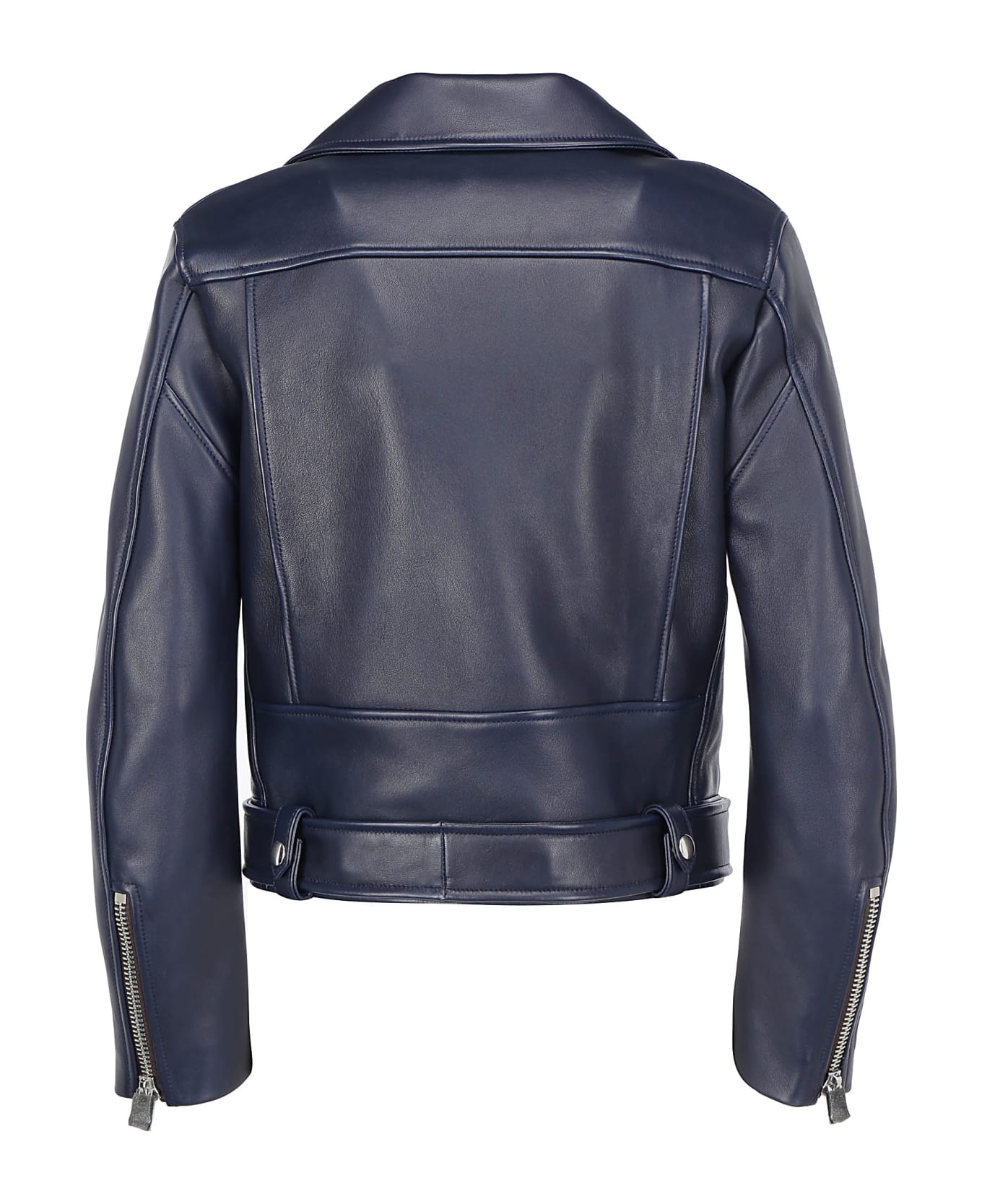 Acne Studios Leather Jacket - Ink blue