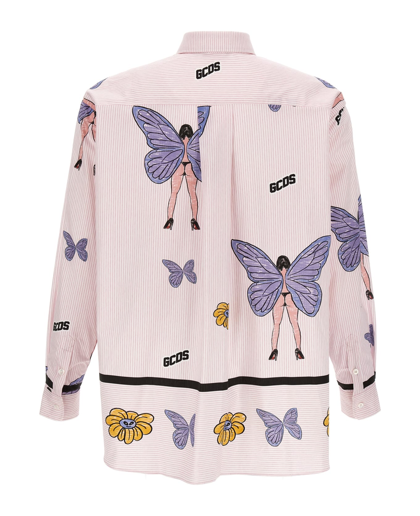 GCDS 'butterfly' Shirt - Pink
