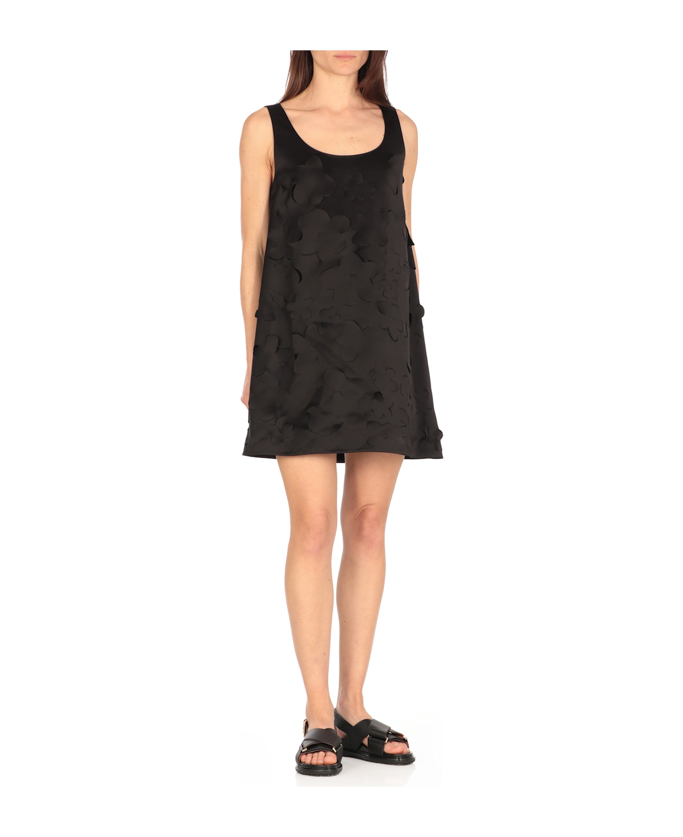 Marni Duchesse Cut-out Dress - Black