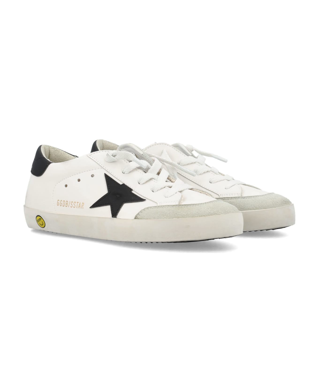 Golden Goose Super Star Sneakers - WHITE/BLACK/BEIGE