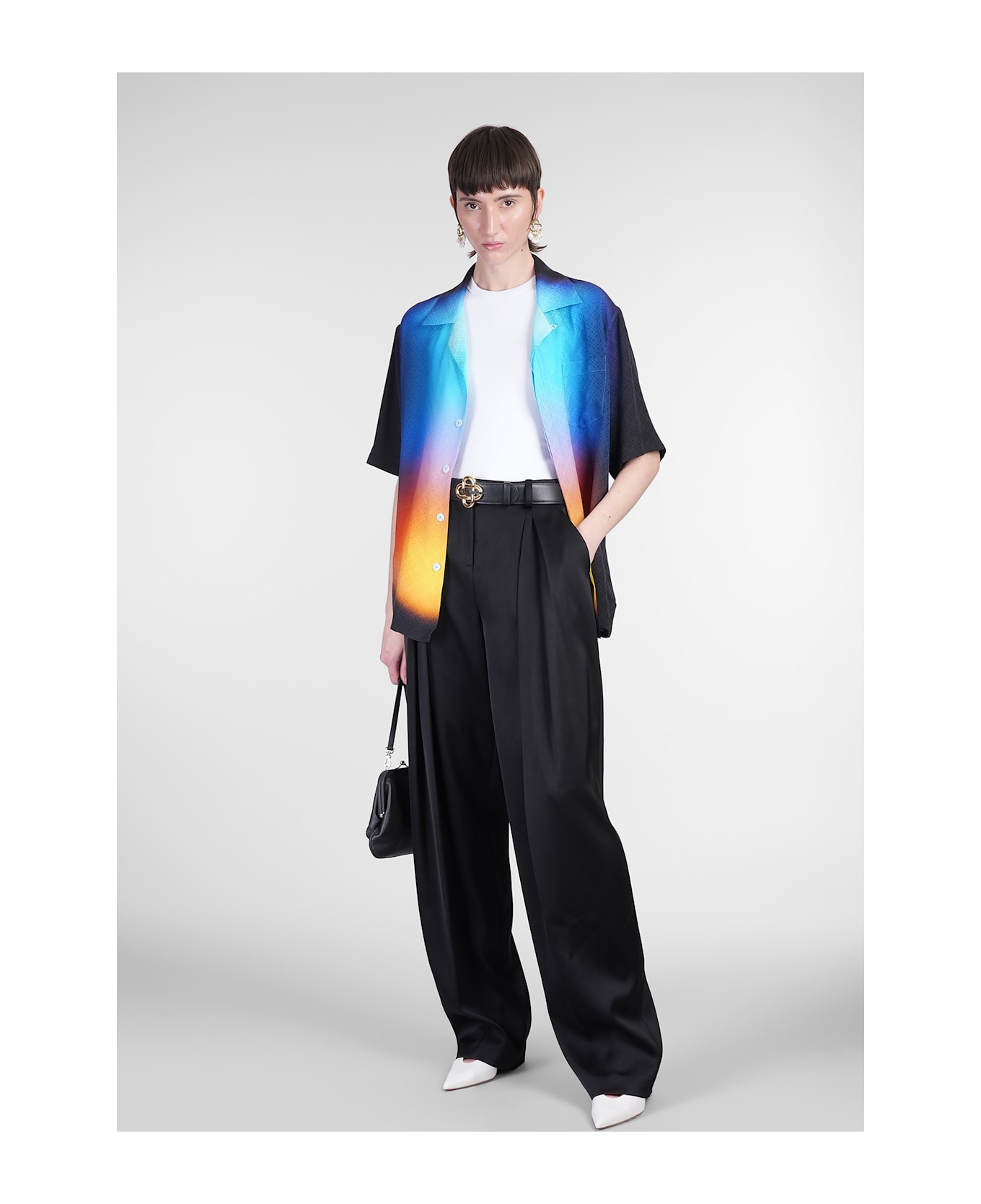 Casablanca Shirt In Multicolor Silk - multicolor