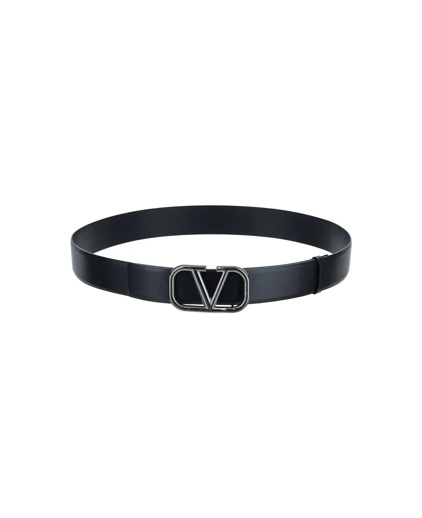 Valentino Garavani V Logo Belt - Nero