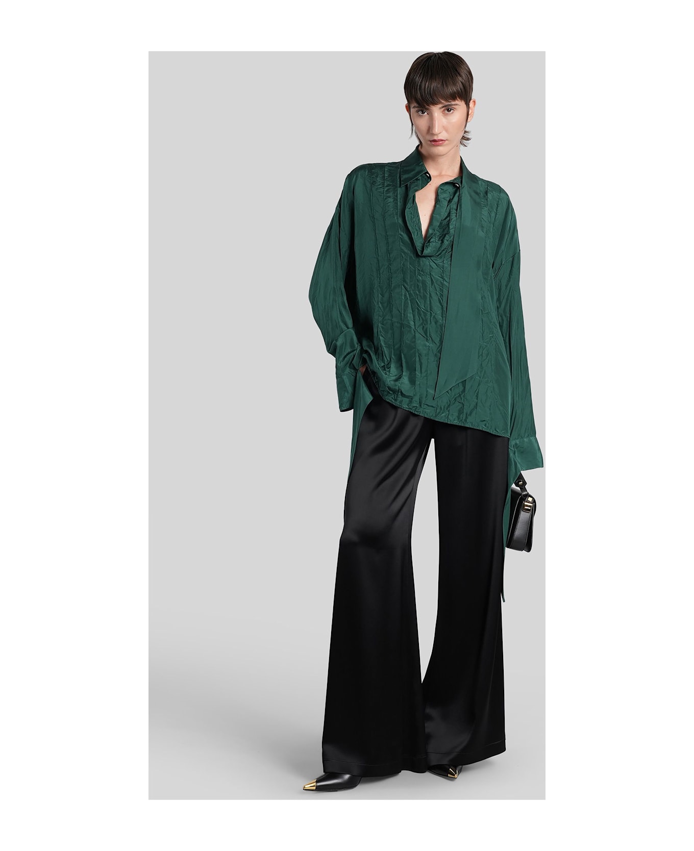Lanvin Blouse In Green Silk - green
