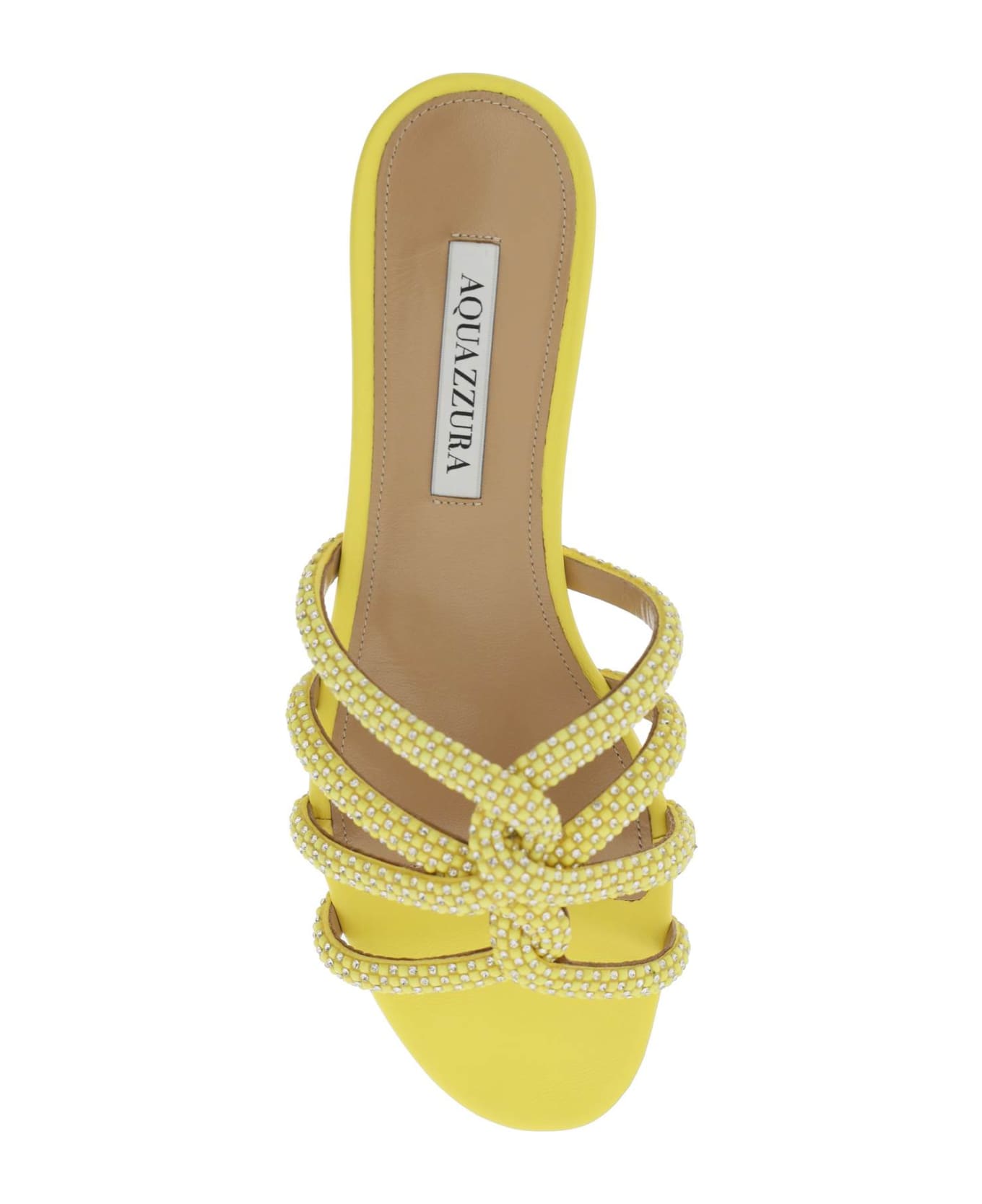 Aquazzura 'moondust' Slides - CITRON (Yellow)