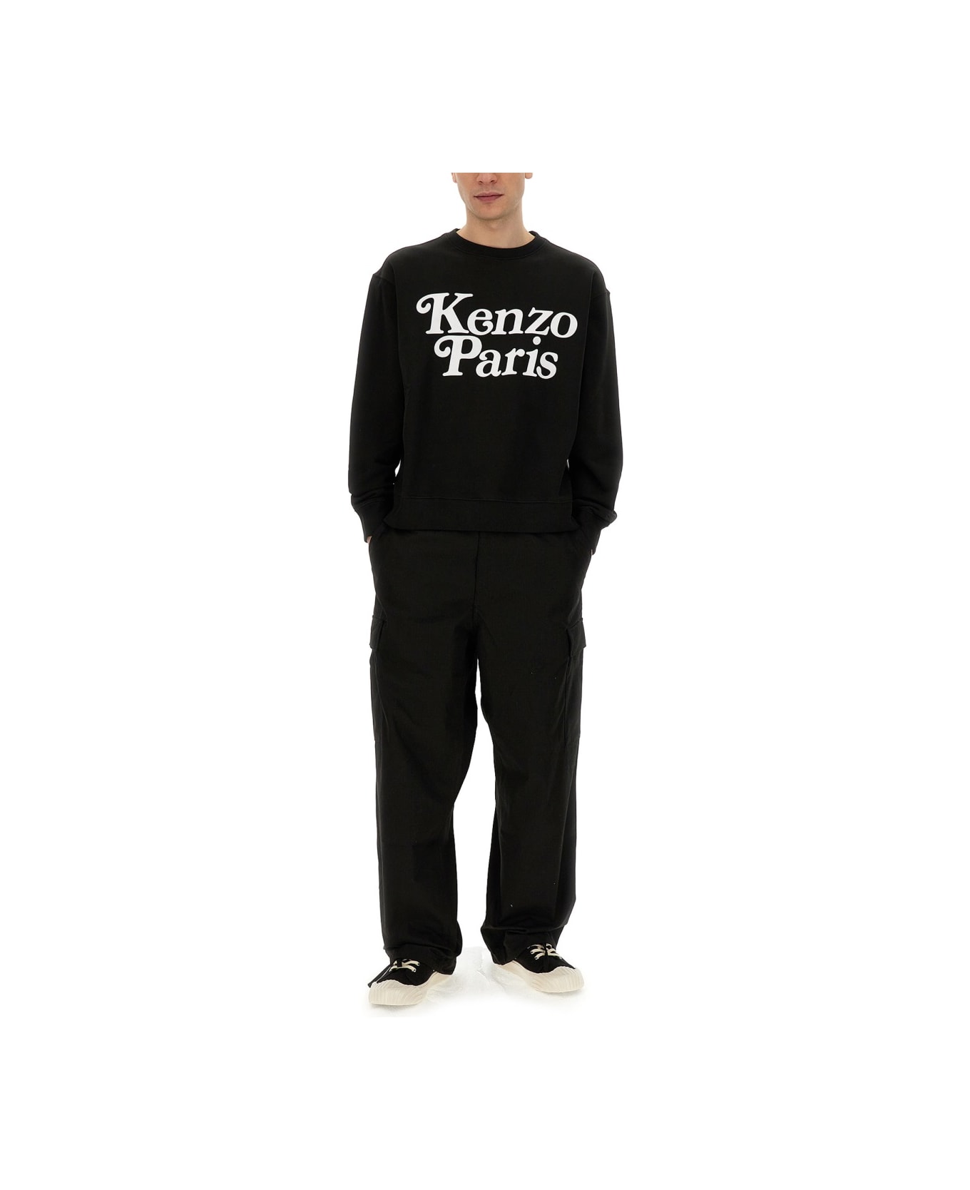 Kenzo Sweatshirt With Logo - BLACK