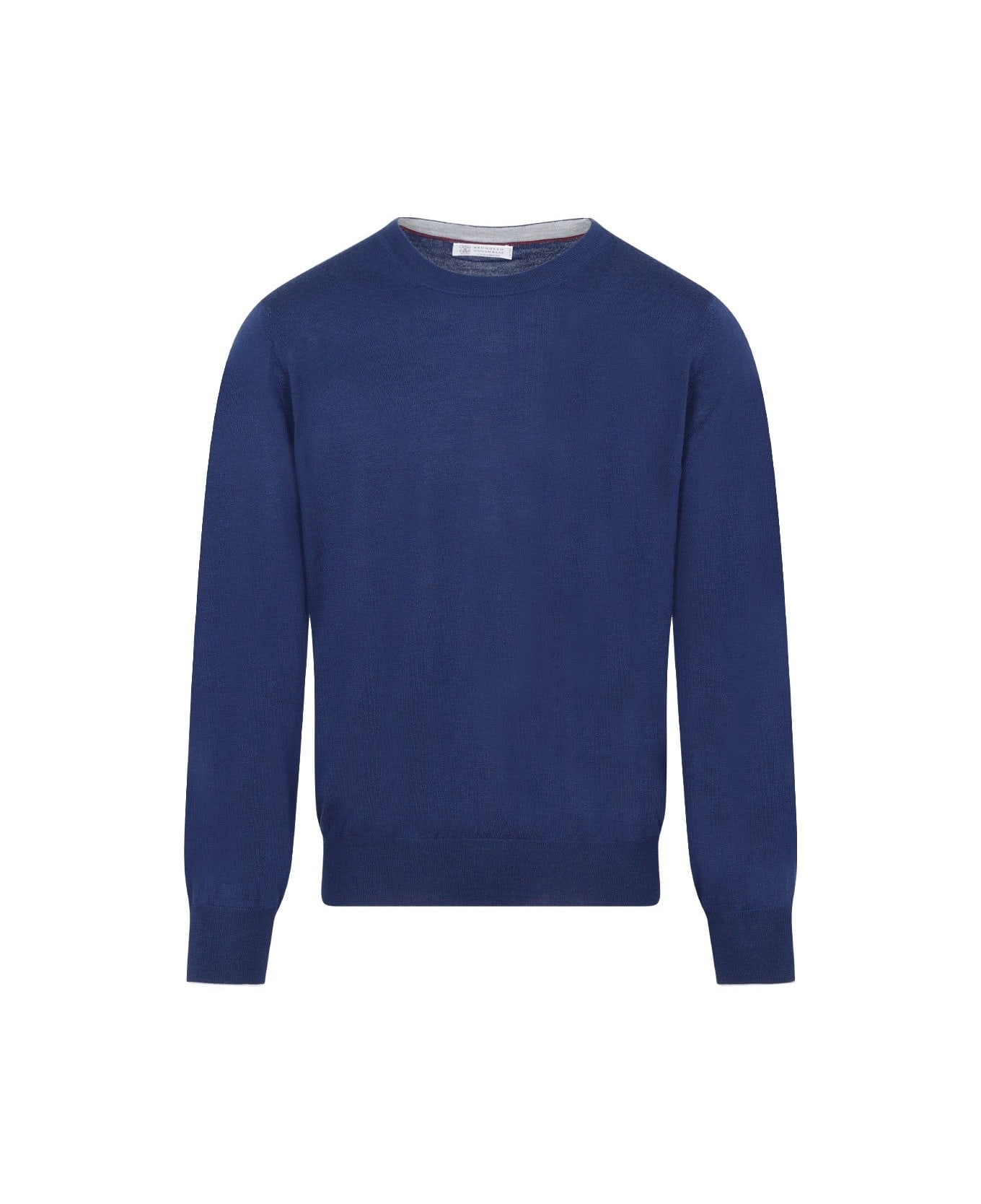 Brunello Cucinelli Crewneck Knitted Jumper - Blue