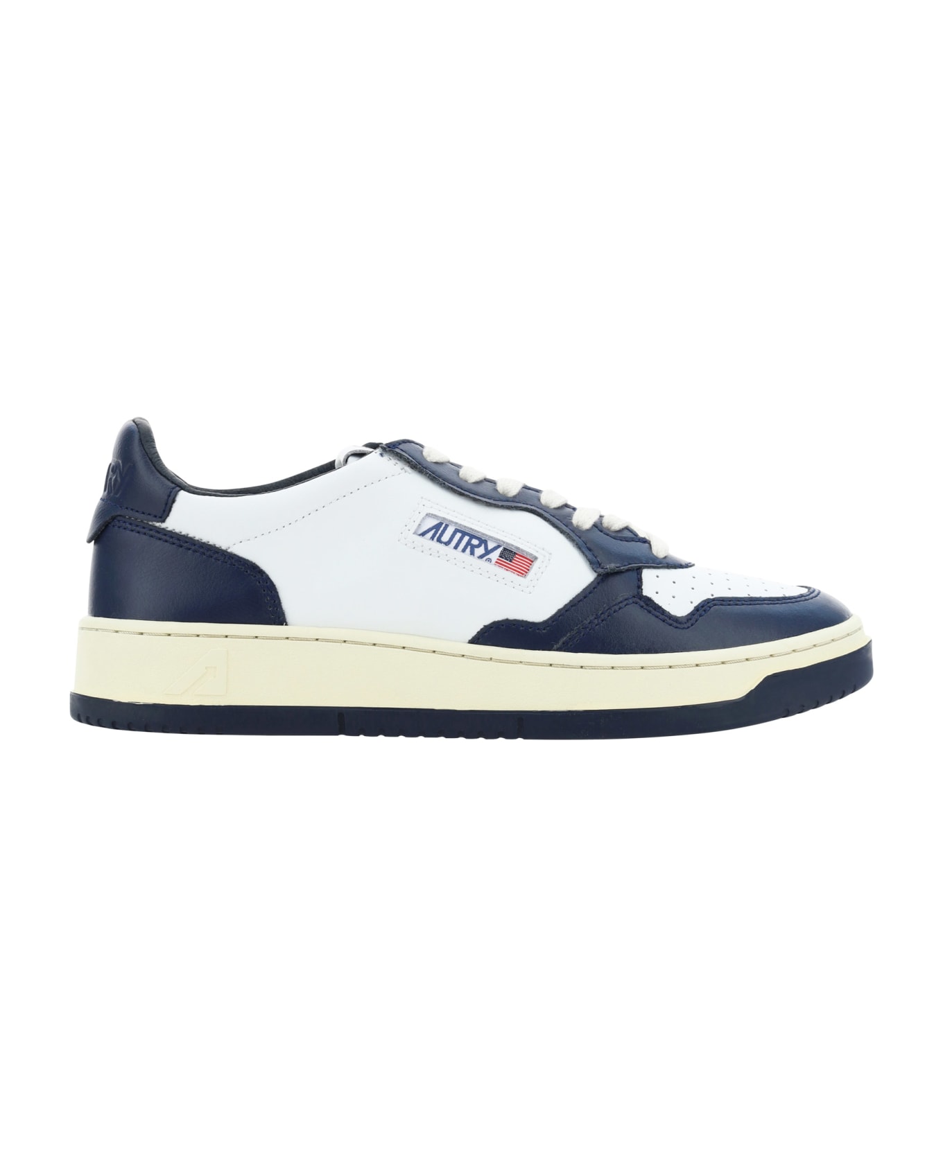 Autry Medialist Low Sneakers - Bianco/blu