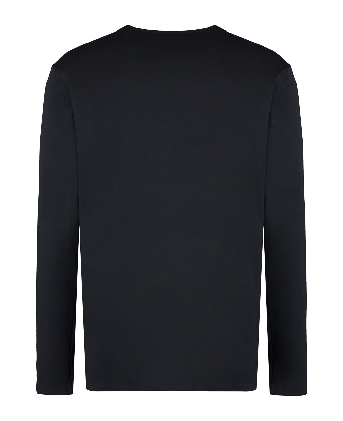 Versace Long Sleeve Cotton T-shirt - black