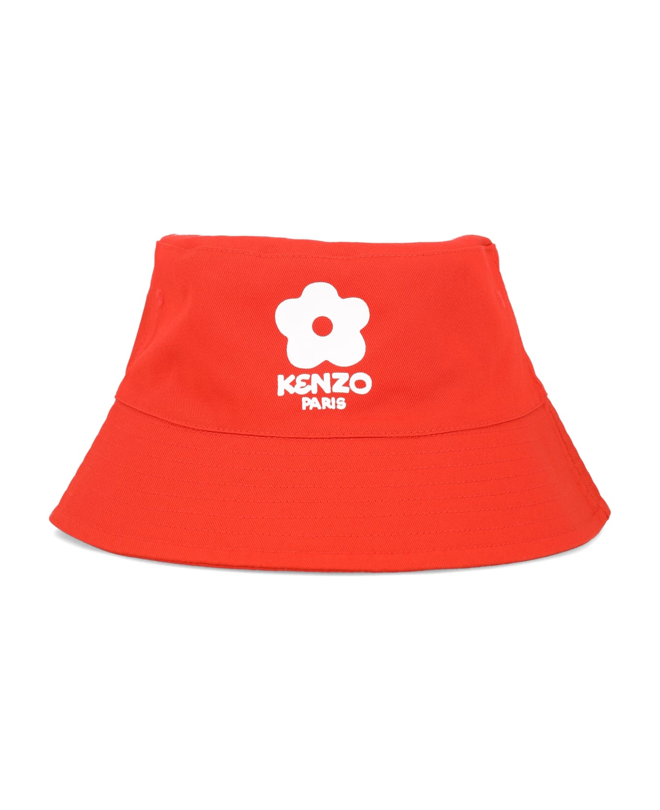 Kenzo Kids Logo Bucket Hat - BRIGHT RED