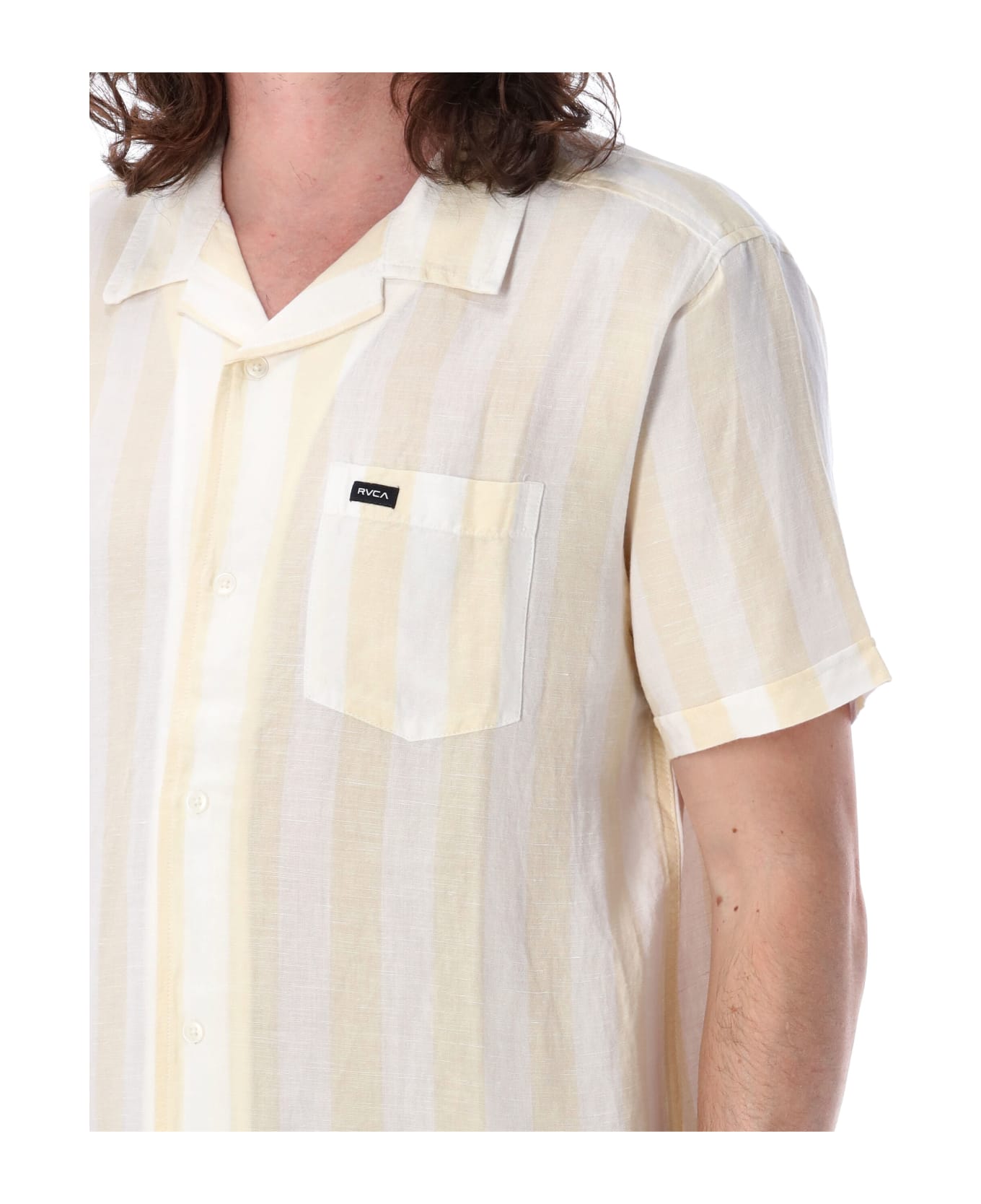 RVCA Stripe Shirt - CANARY