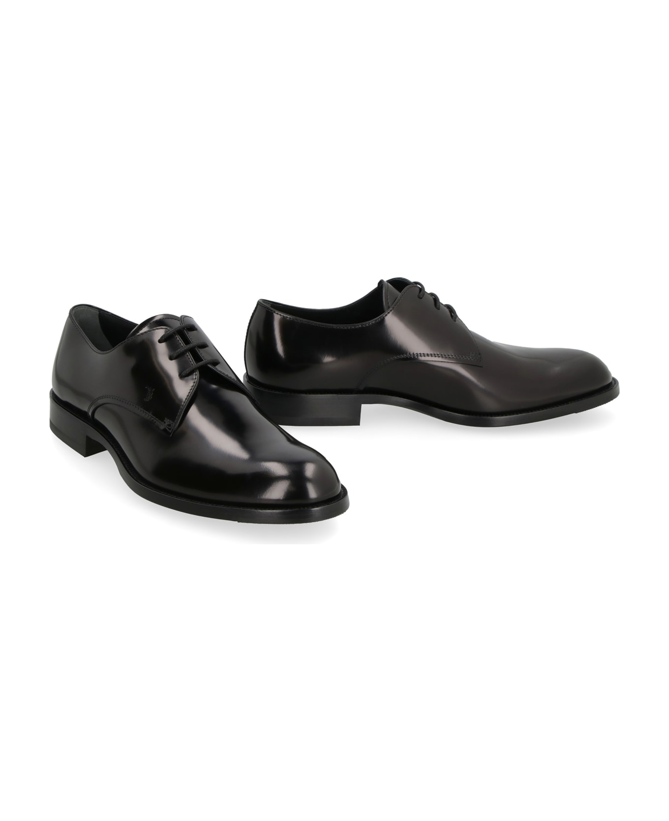 Tod's Derby Leather Lace-up Shoes - black