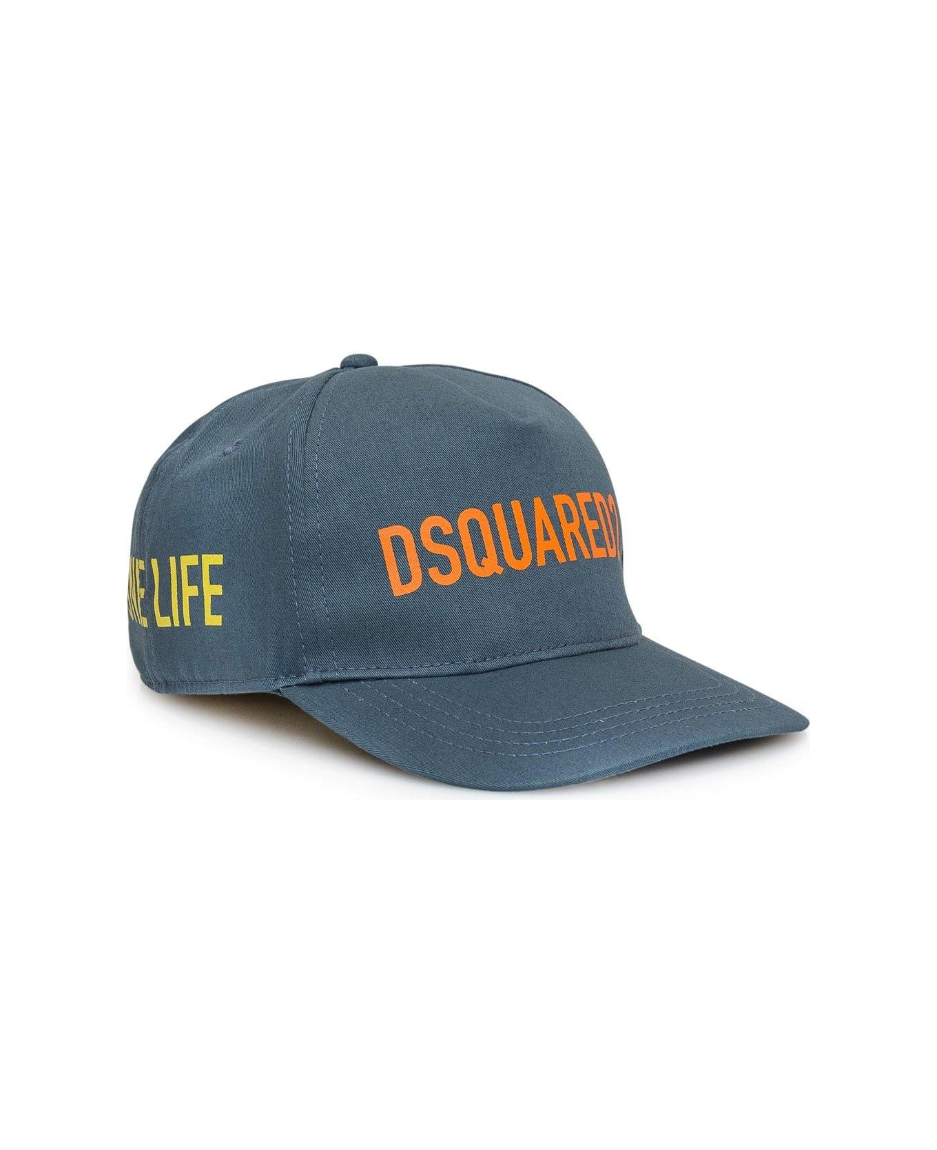 Dsquared2 One Life Logo Printed Baseball Cap - Green