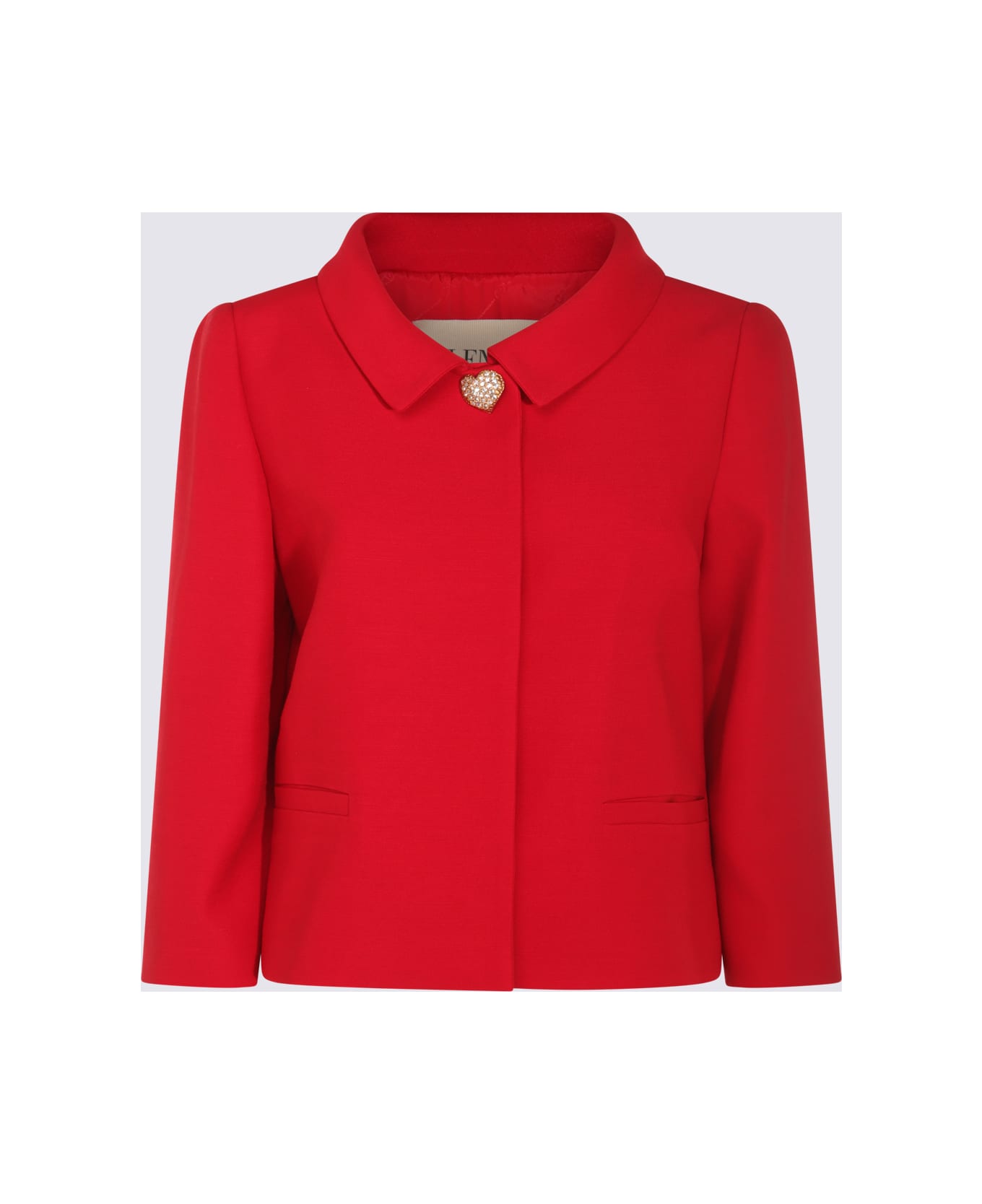 Valentino Red Wool Casual Jacket - Red