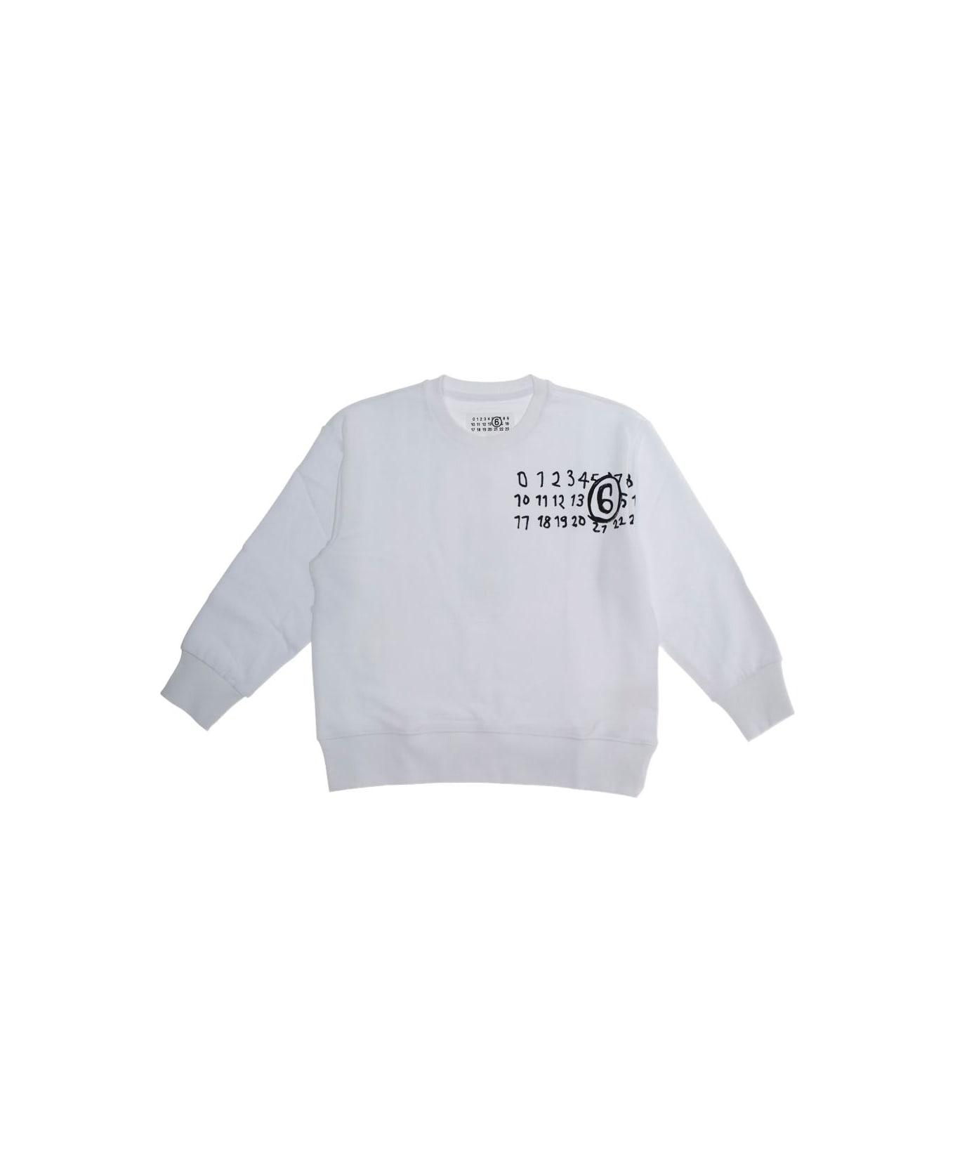 MM6 Maison Margiela Kids Logo Sweatshirt - White