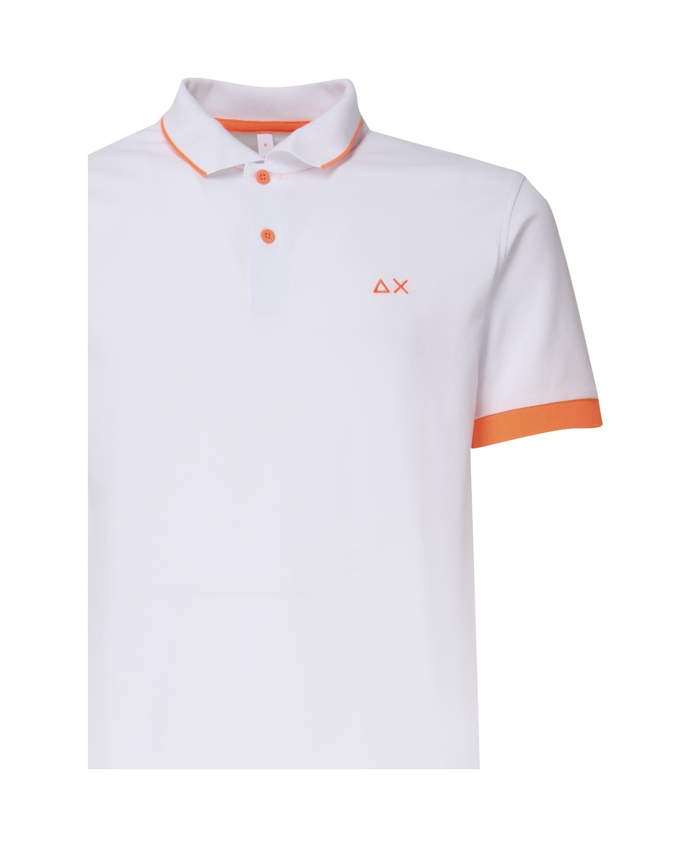 Sun 68 Polo T-shirt In Cotton - White ポロシャツ
