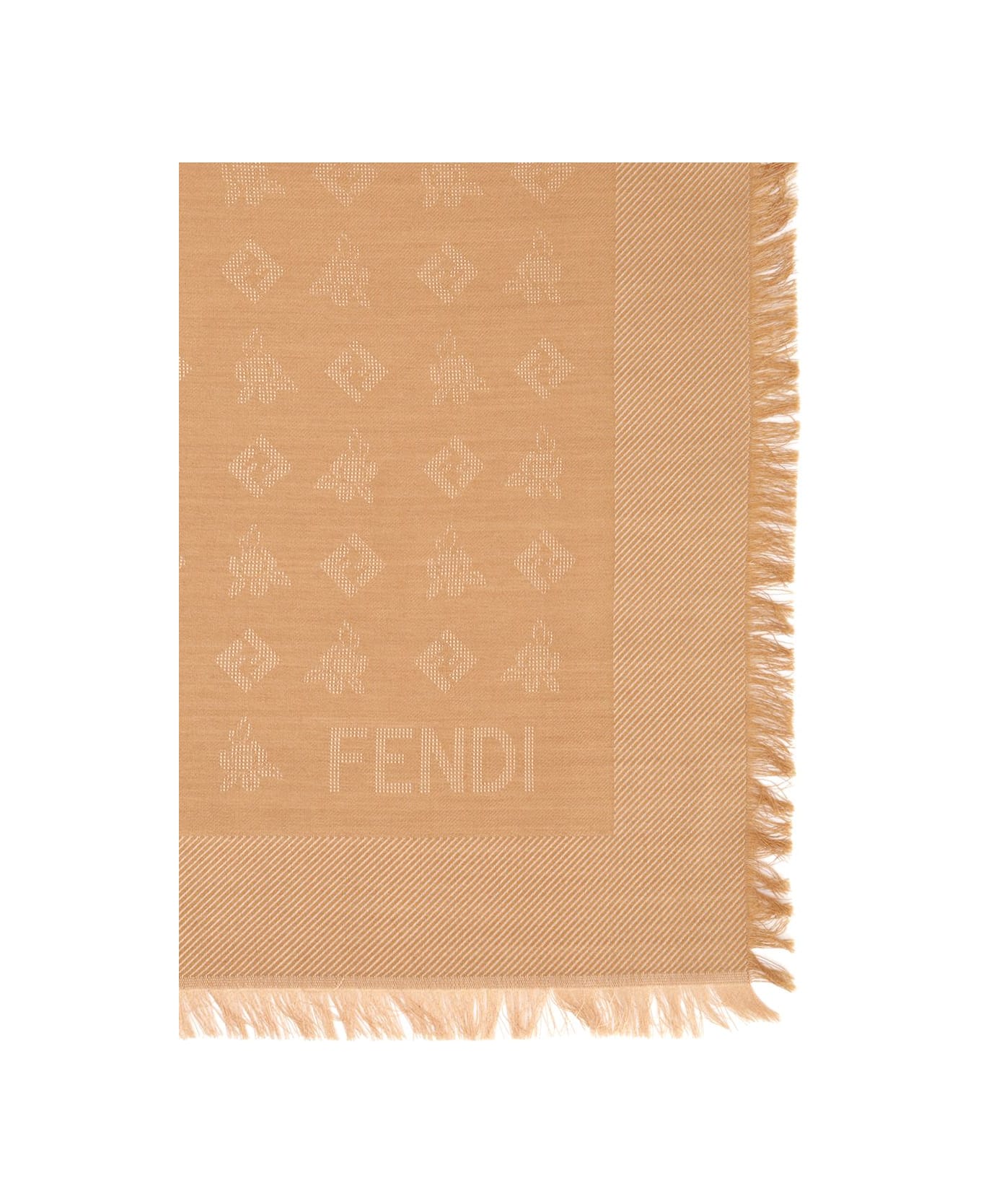 Fendi Jacquard Shawl - Brown