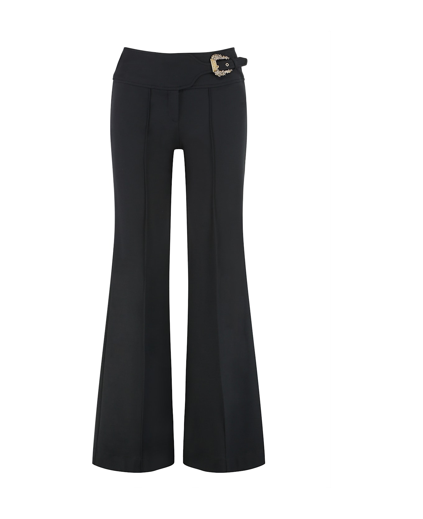 Versace Jeans Couture High-waist Wide-leg Trousers - black