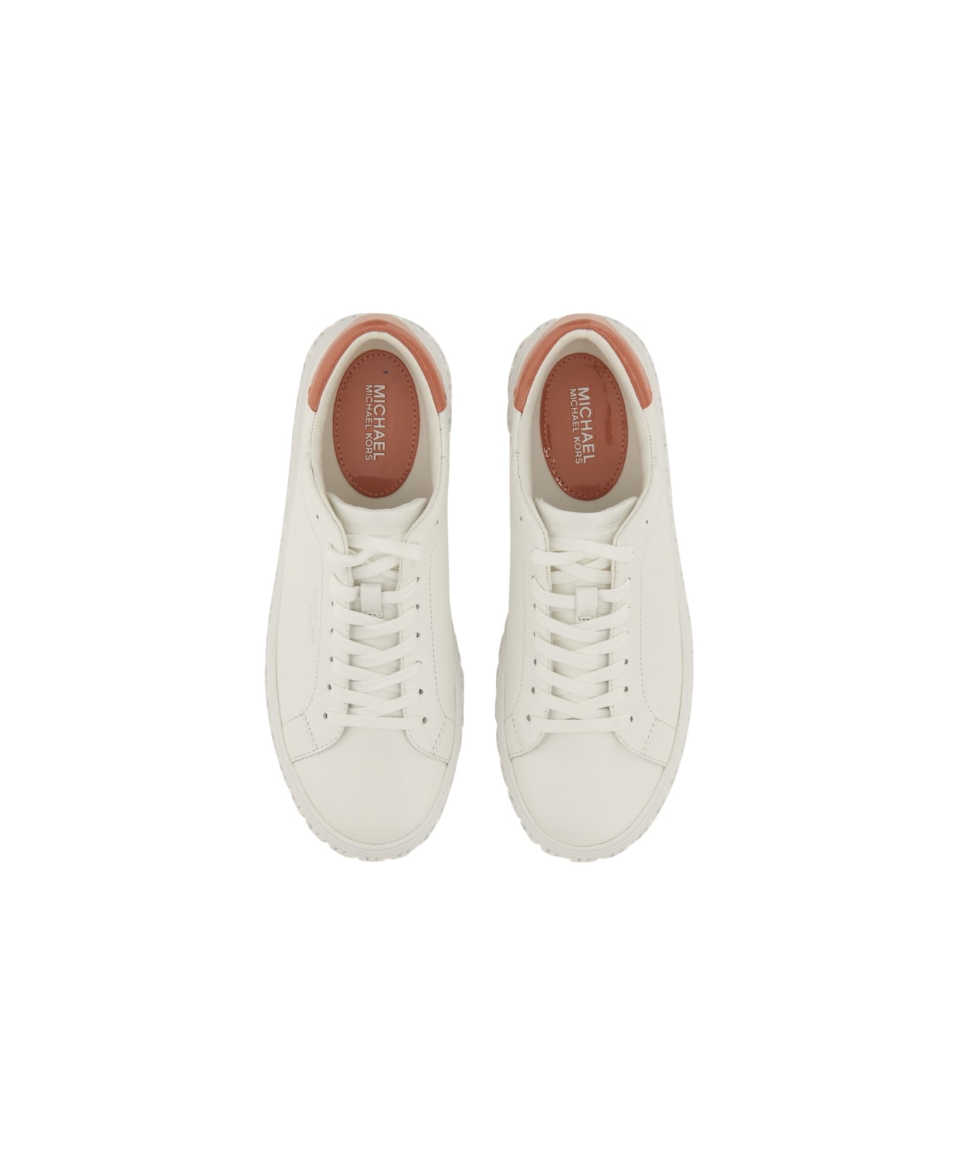 Michael Kors Leather Sneaker - WHITE
