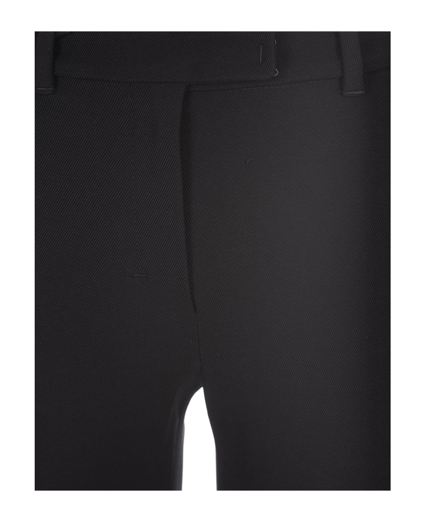 'S Max Mara Umanita Cotton Blend Trousers - Black