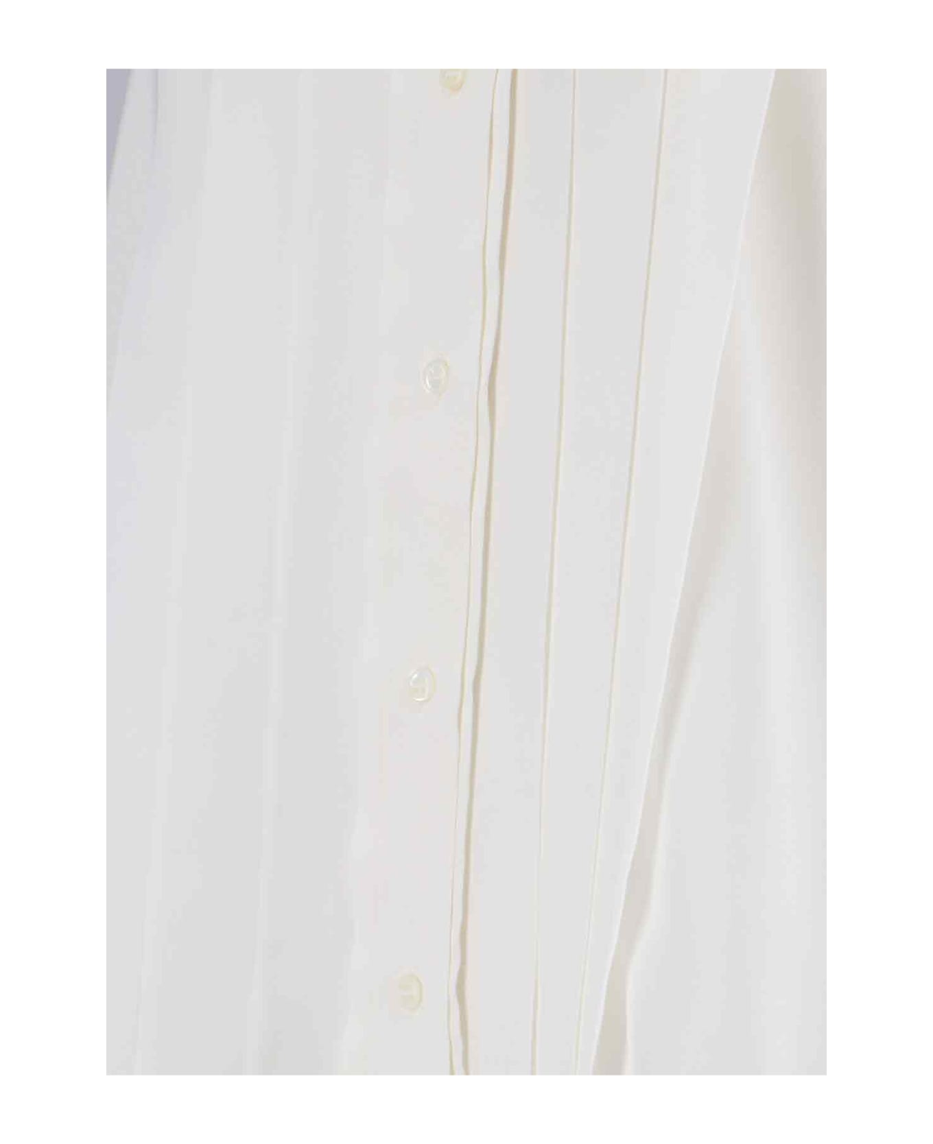 Ermanno Scervino Pleated Shirt - White