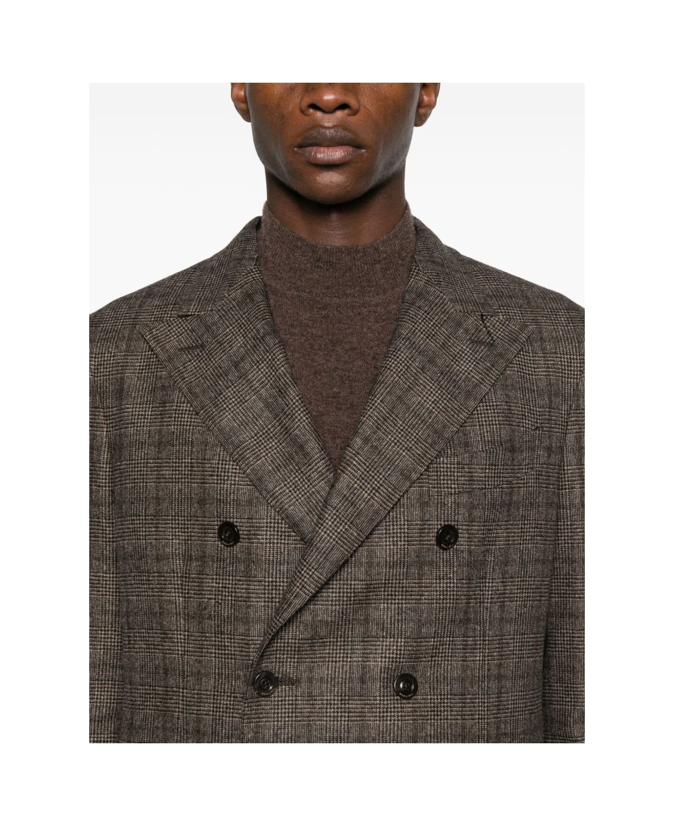Boglioli Wool Blend Double-breasted Jacket - Brown