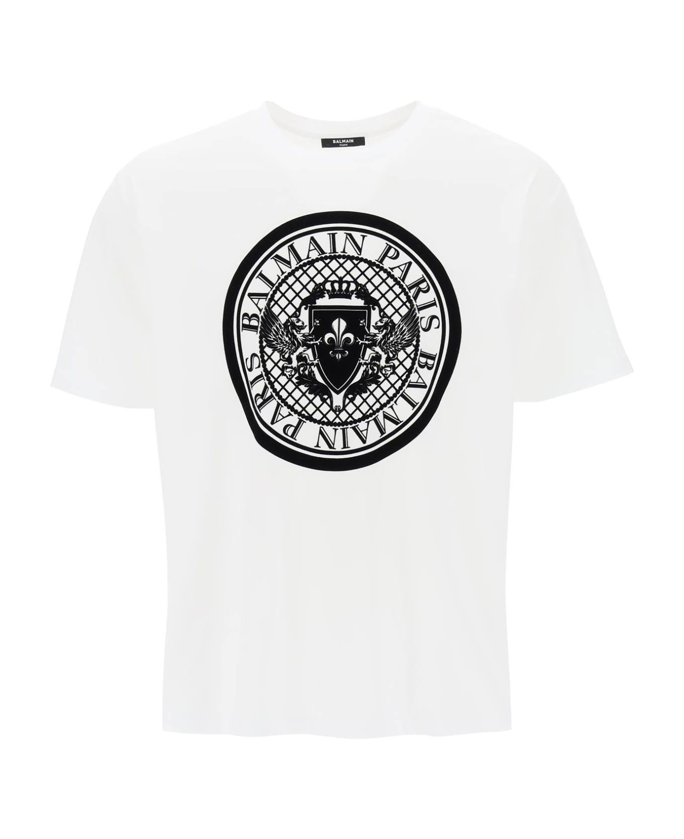Balmain Logo Medallion T-shirt - White