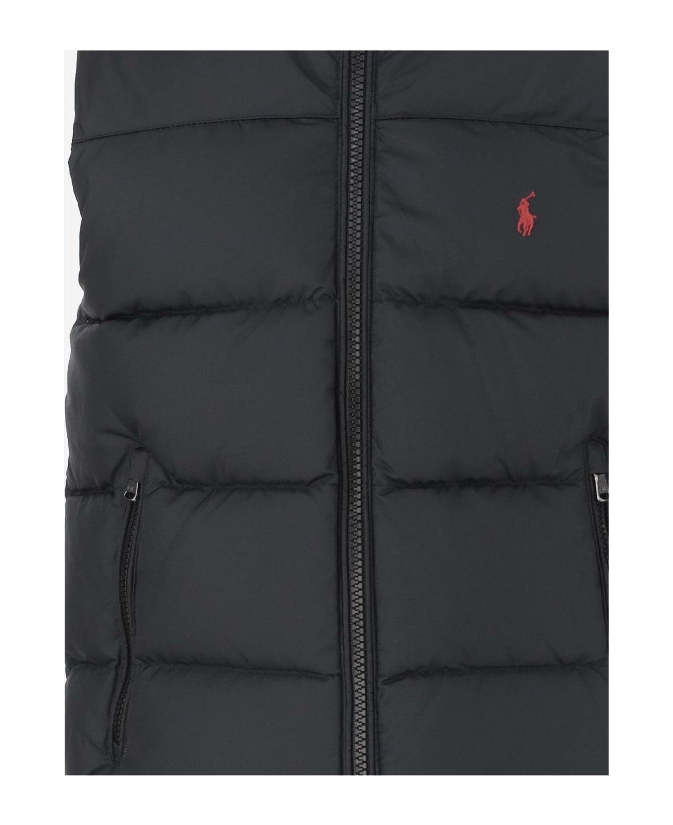 Polo Ralph Lauren Padded Gilet With Logo - Black