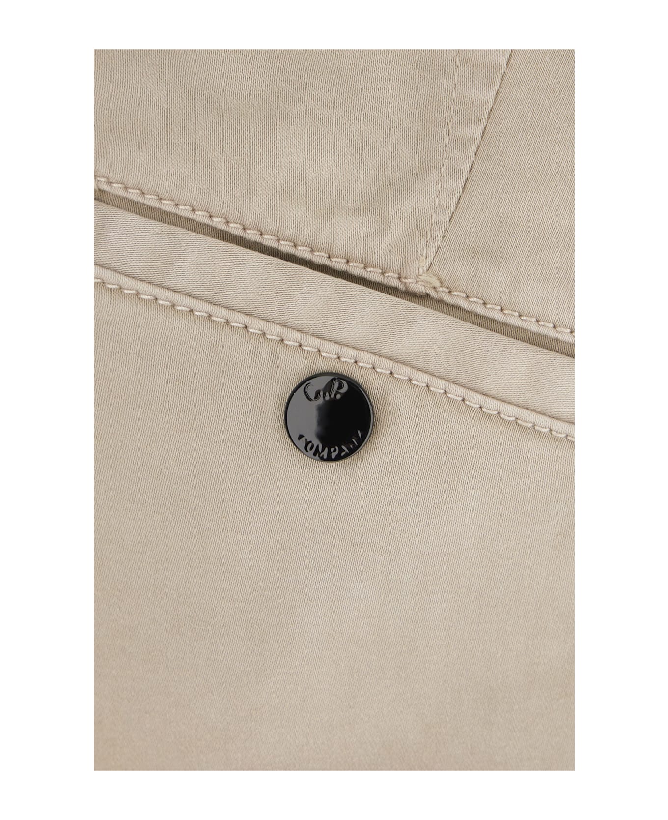C.P. Company Sand Cotton Stretch Bermuda Shorts - VINTAGE KHAKI