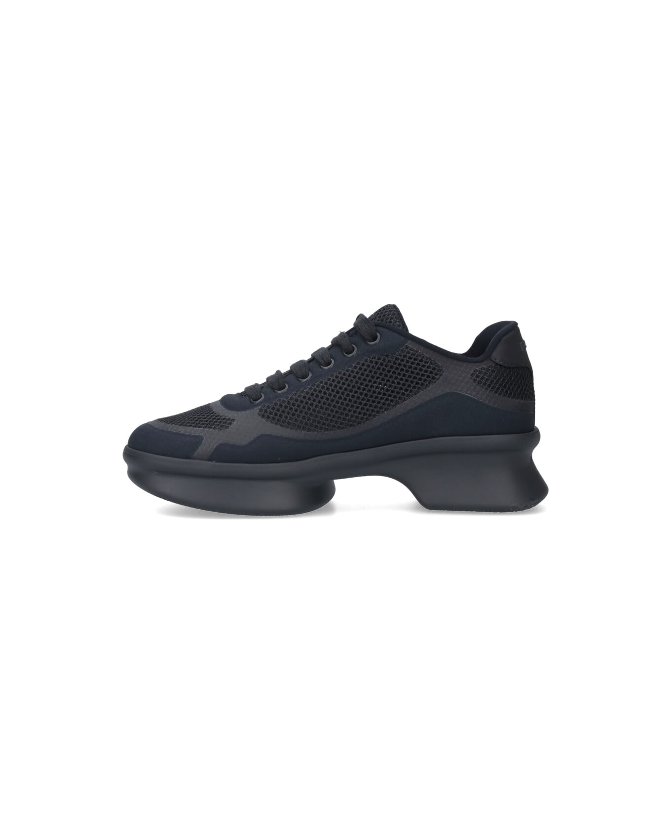Prada Logo Sneakers - Black  