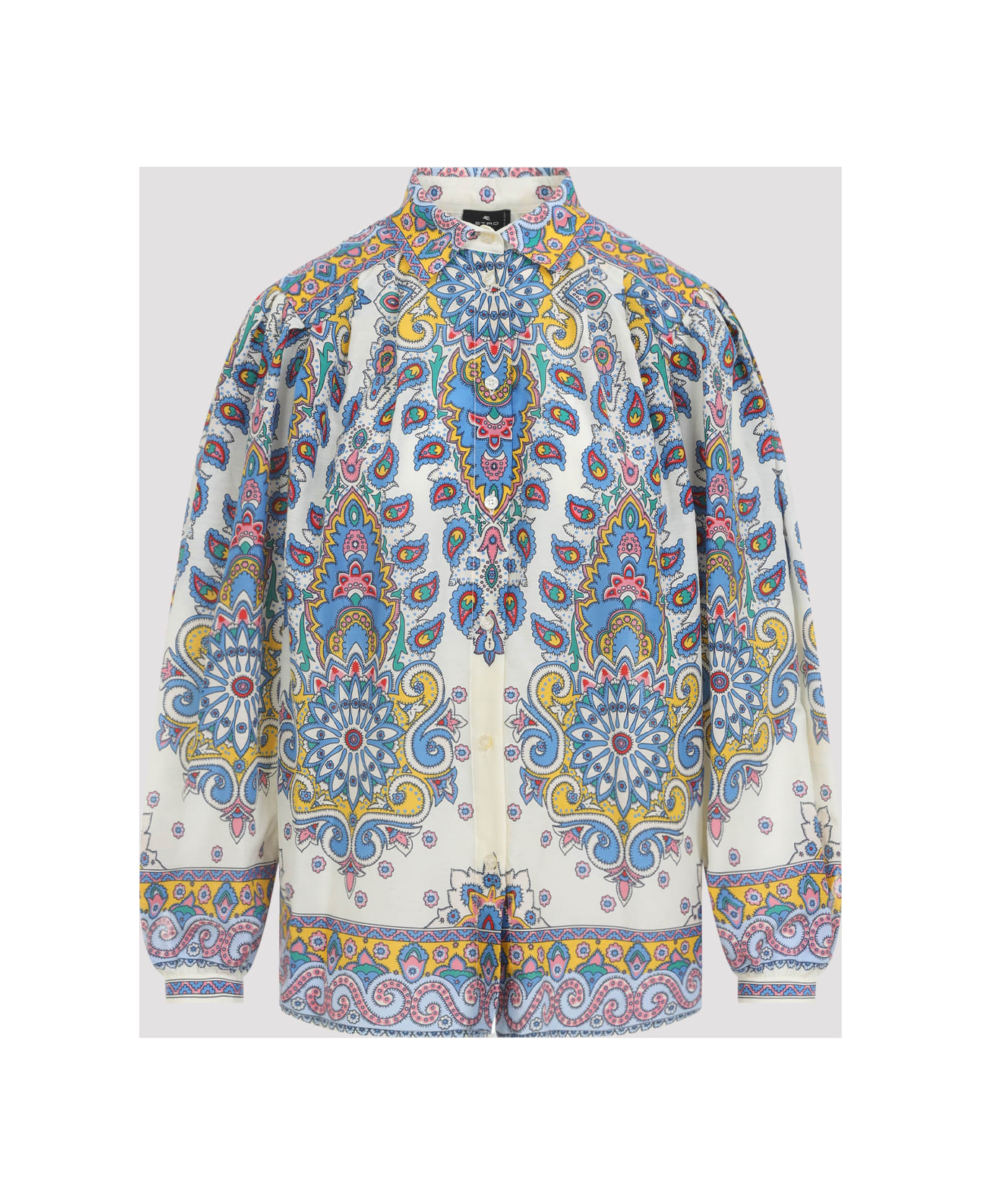 Etro Cotton And Silk Blouse - Blue