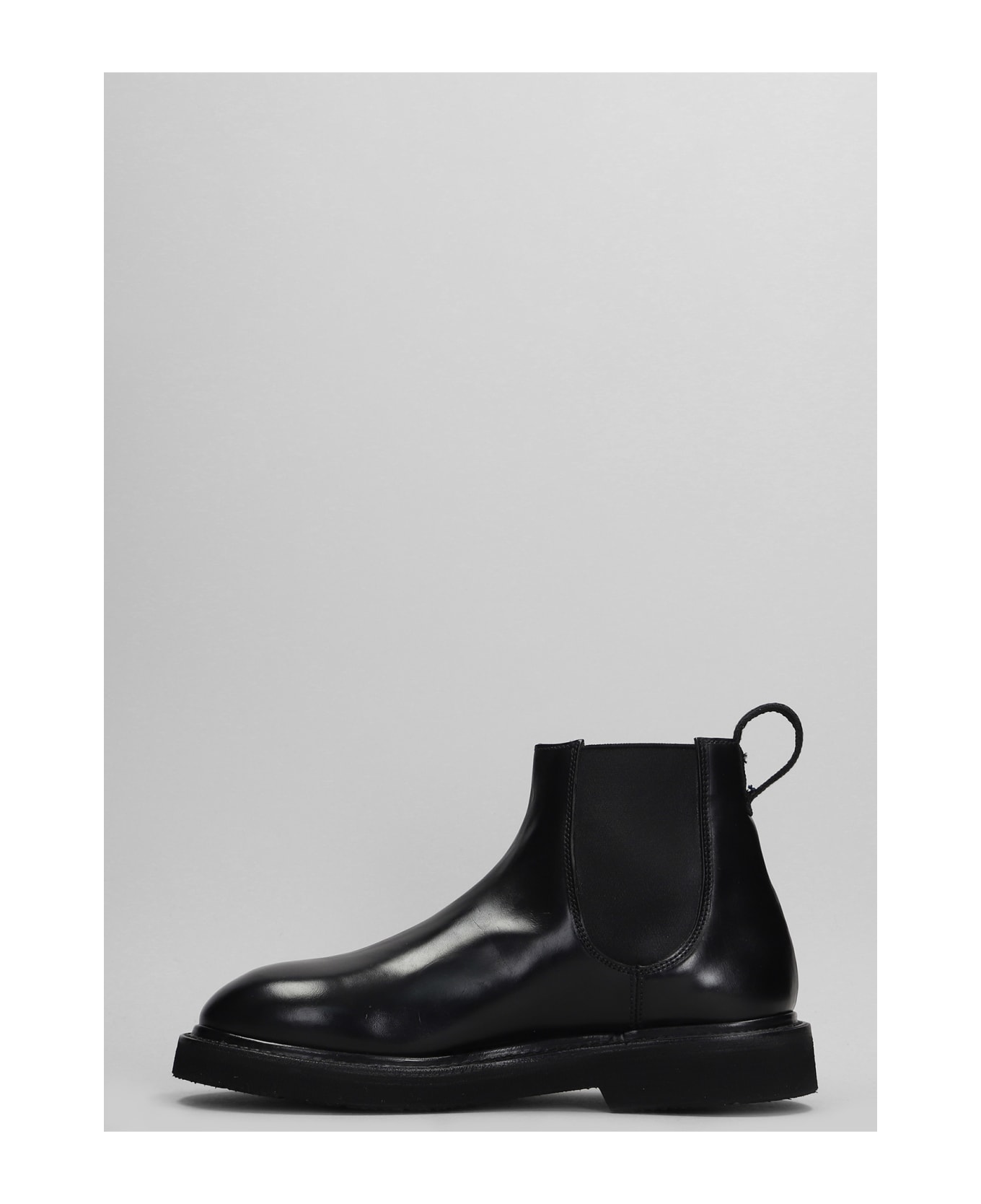 Premiata Ankle Boots In Black Leather - black