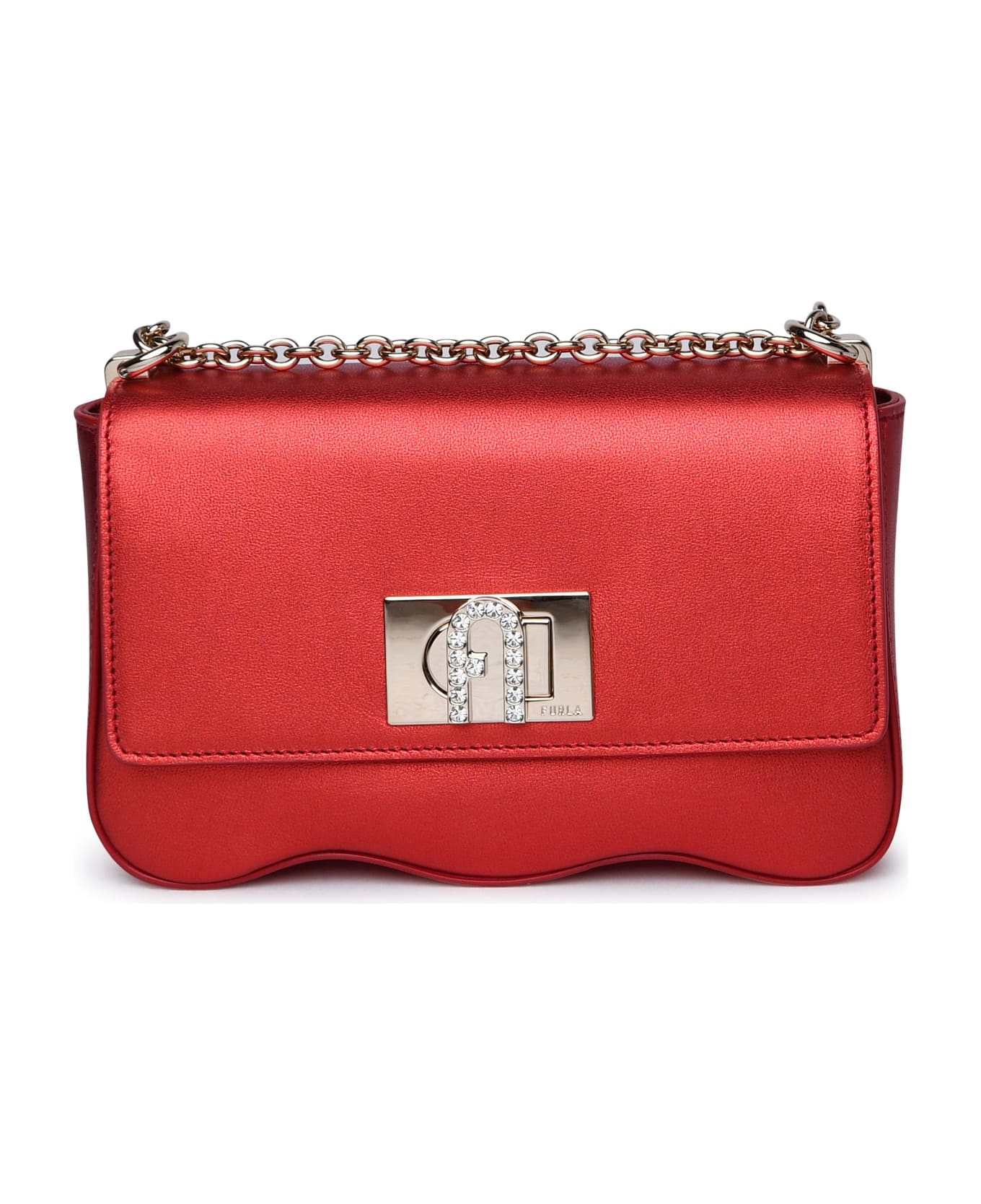 Furla Red Leather Bag - Red ショルダーバッグ