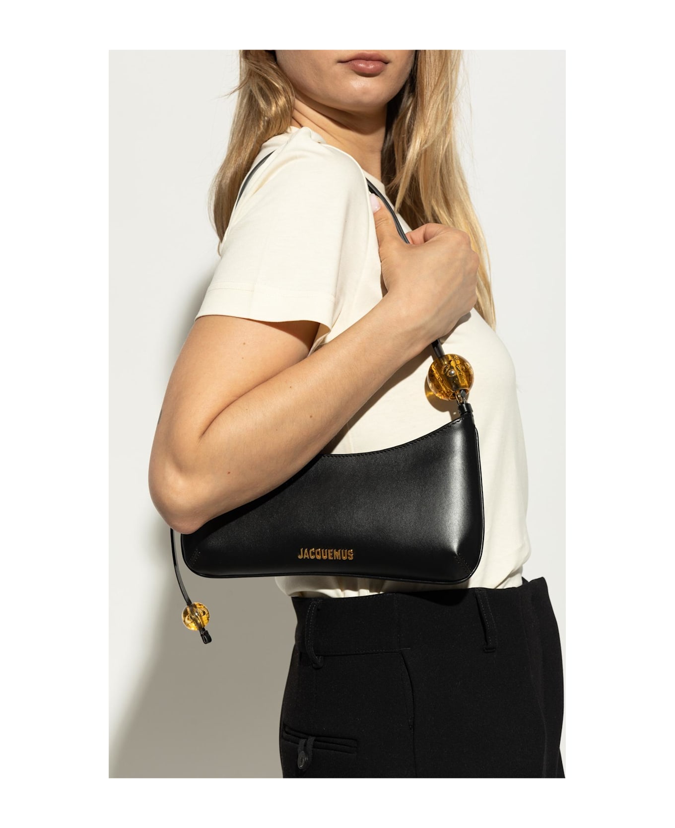 Jacquemus Shoulder Bag `bisou Perle` - Black ショルダーバッグ
