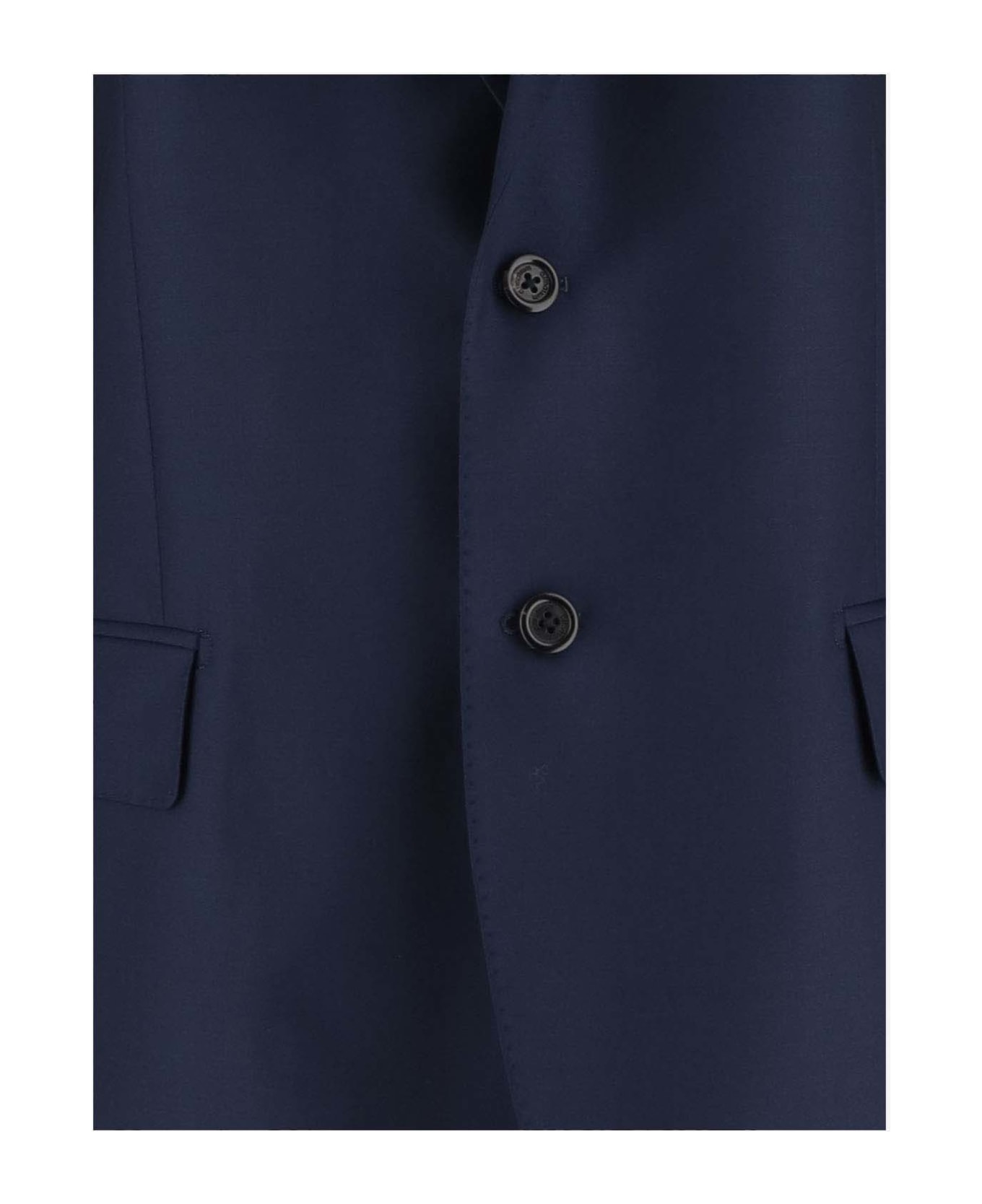 Armarium Single-breasted Wool Jacket - Blue