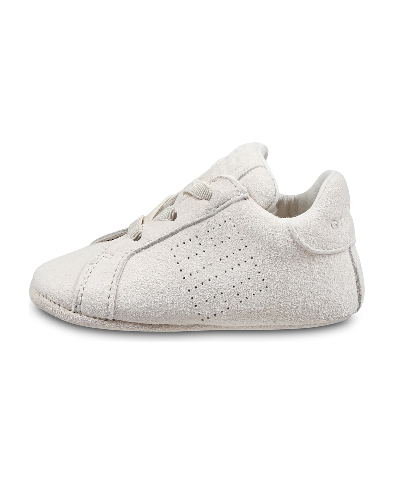 Givenchy Ivory Sneakers For Babykids With 4g Pattern - Ivory