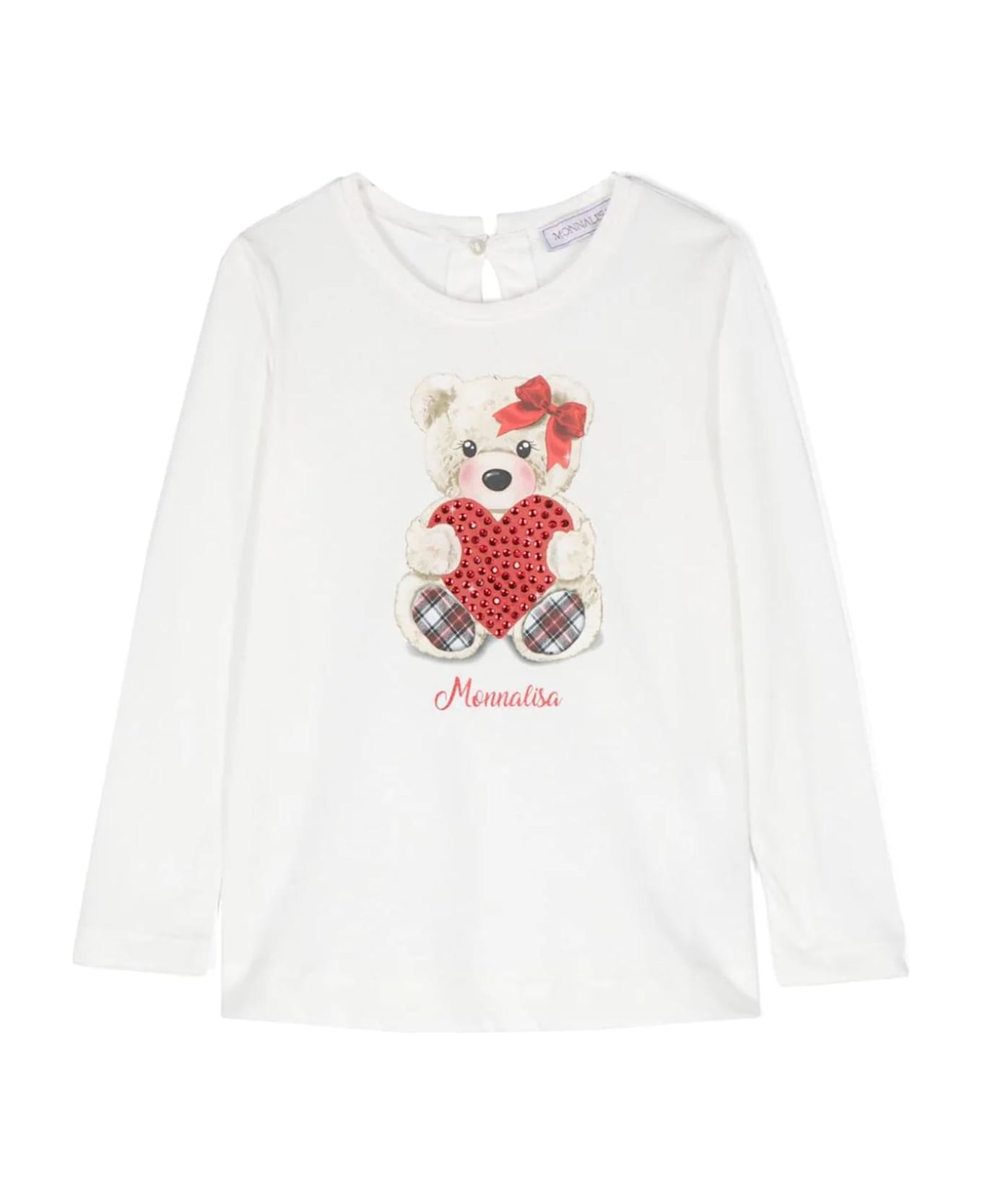 Monnalisa T-shirts And Polos White - Panna