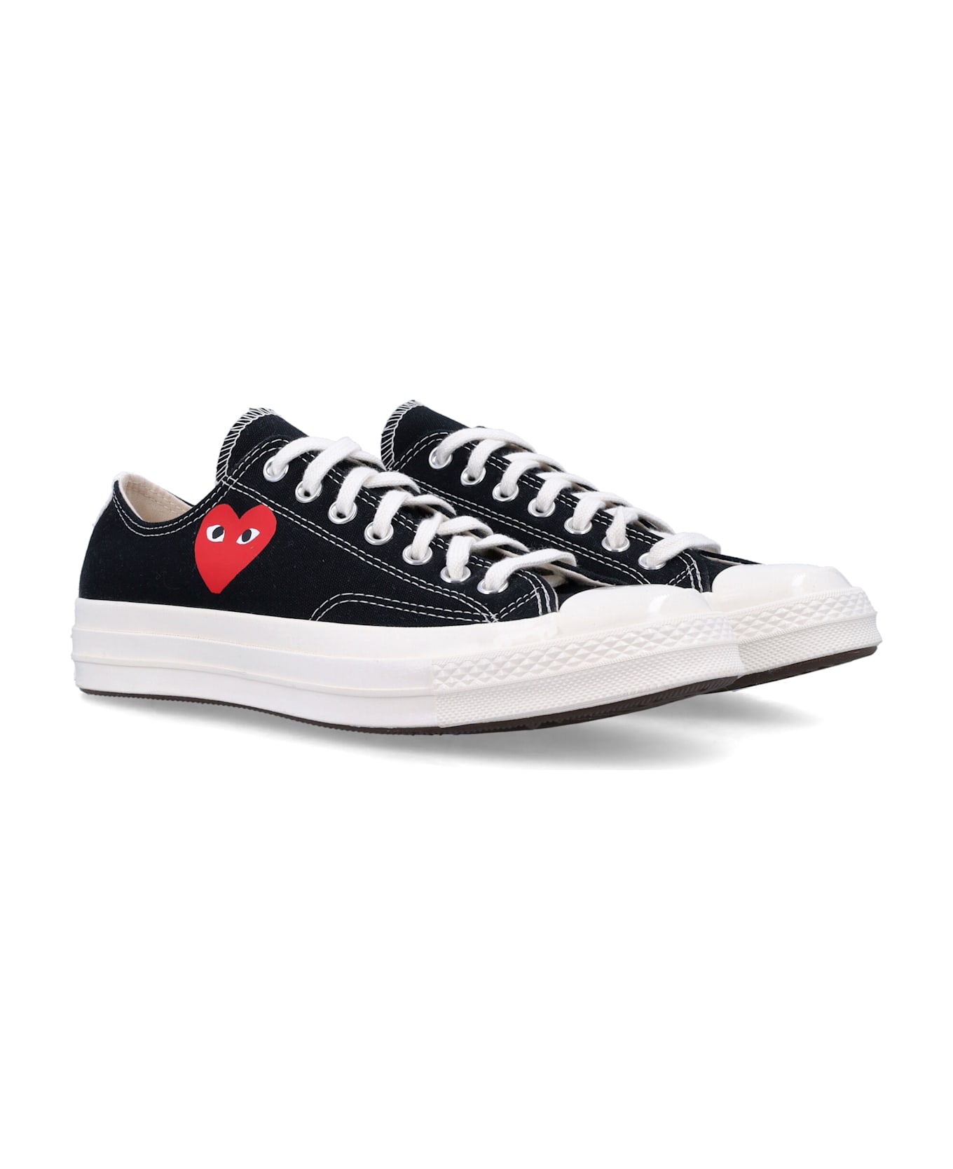 Comme des Garçons Small Heart Low Top - BLACK
