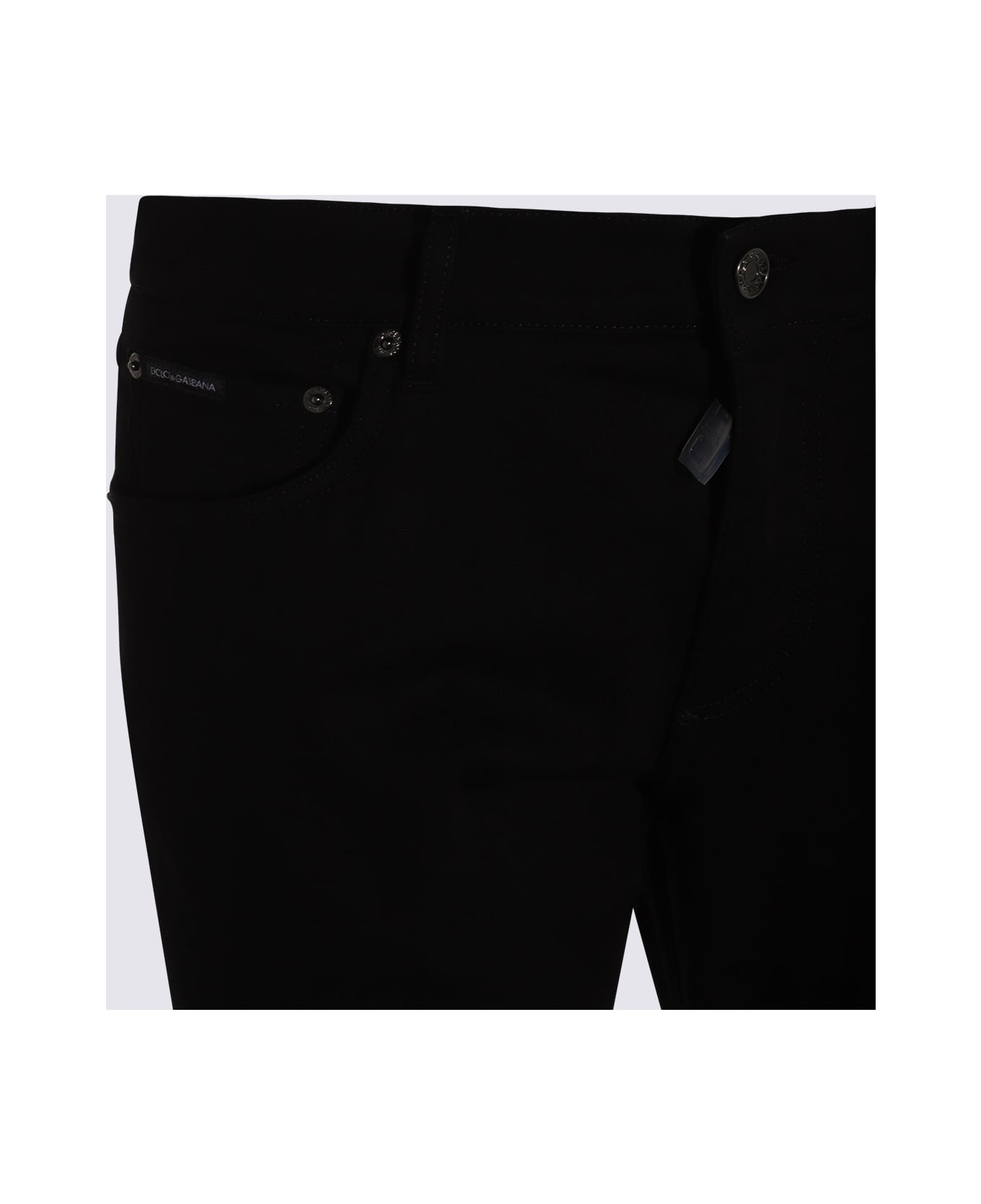 Dolce 
Gabbana Black Cotton Jeans - Black