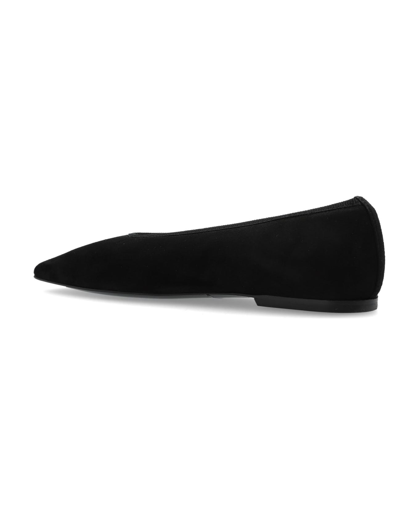 Totême Toteme Velvet Ballerinas - Black