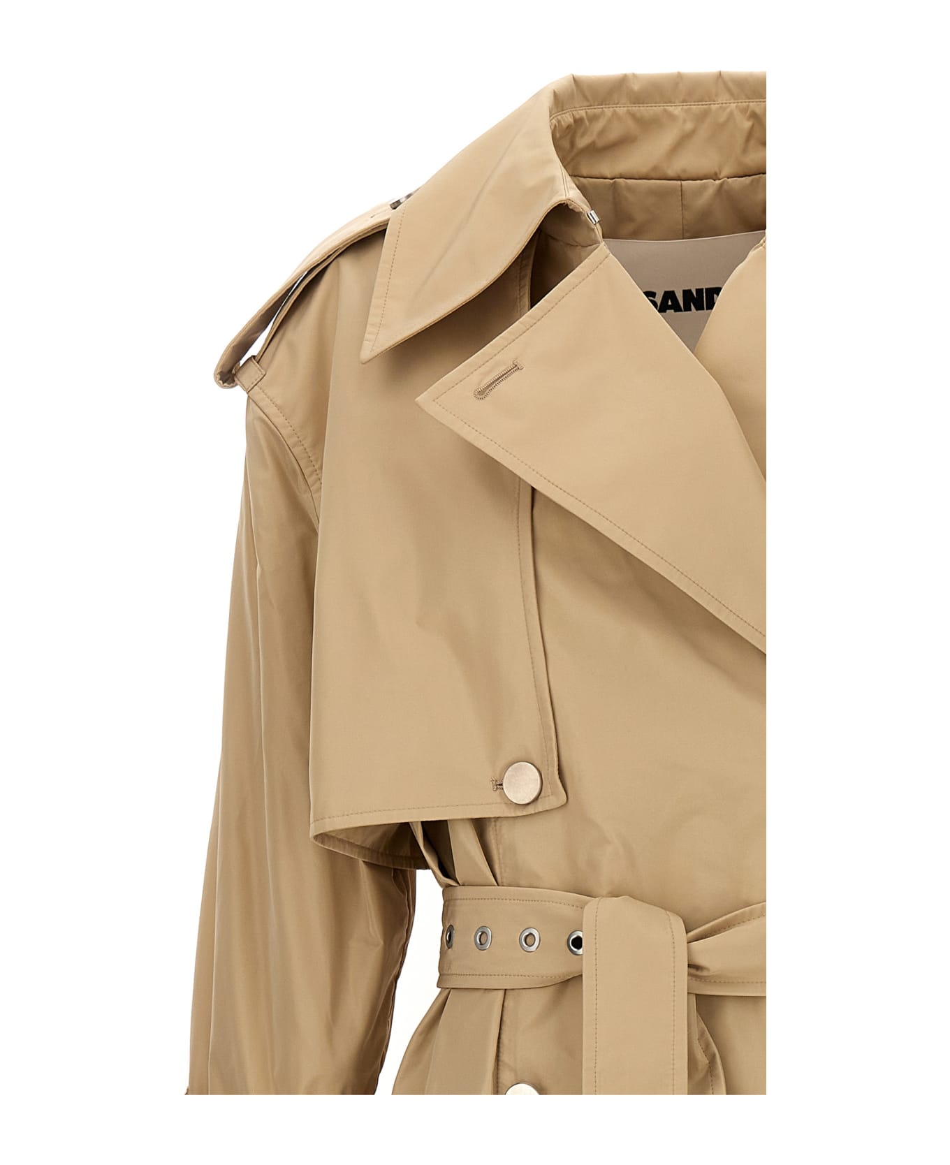 Jil Sander Oversize Double-breasted Trench Coat - Beige コート