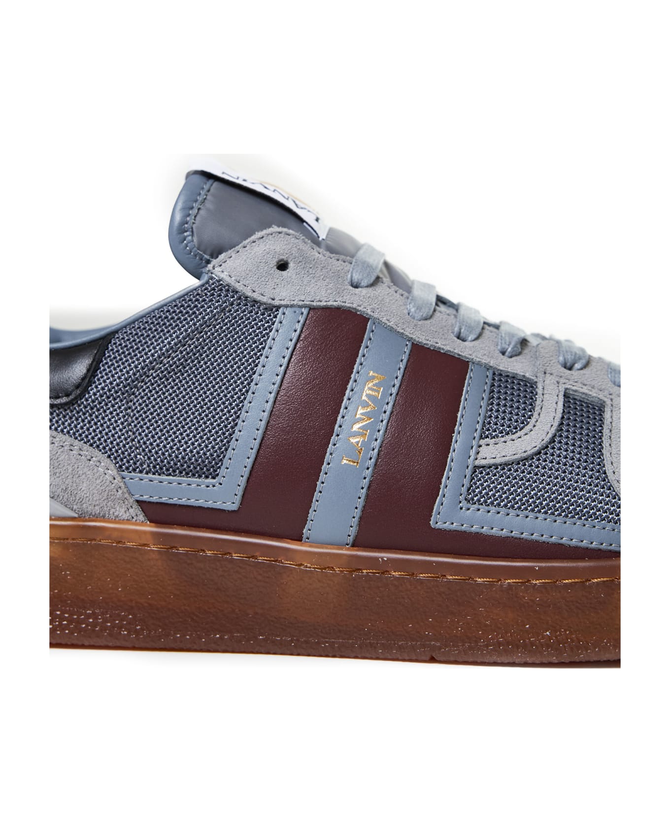 Lanvin Sneakers - Light grey/burgundy