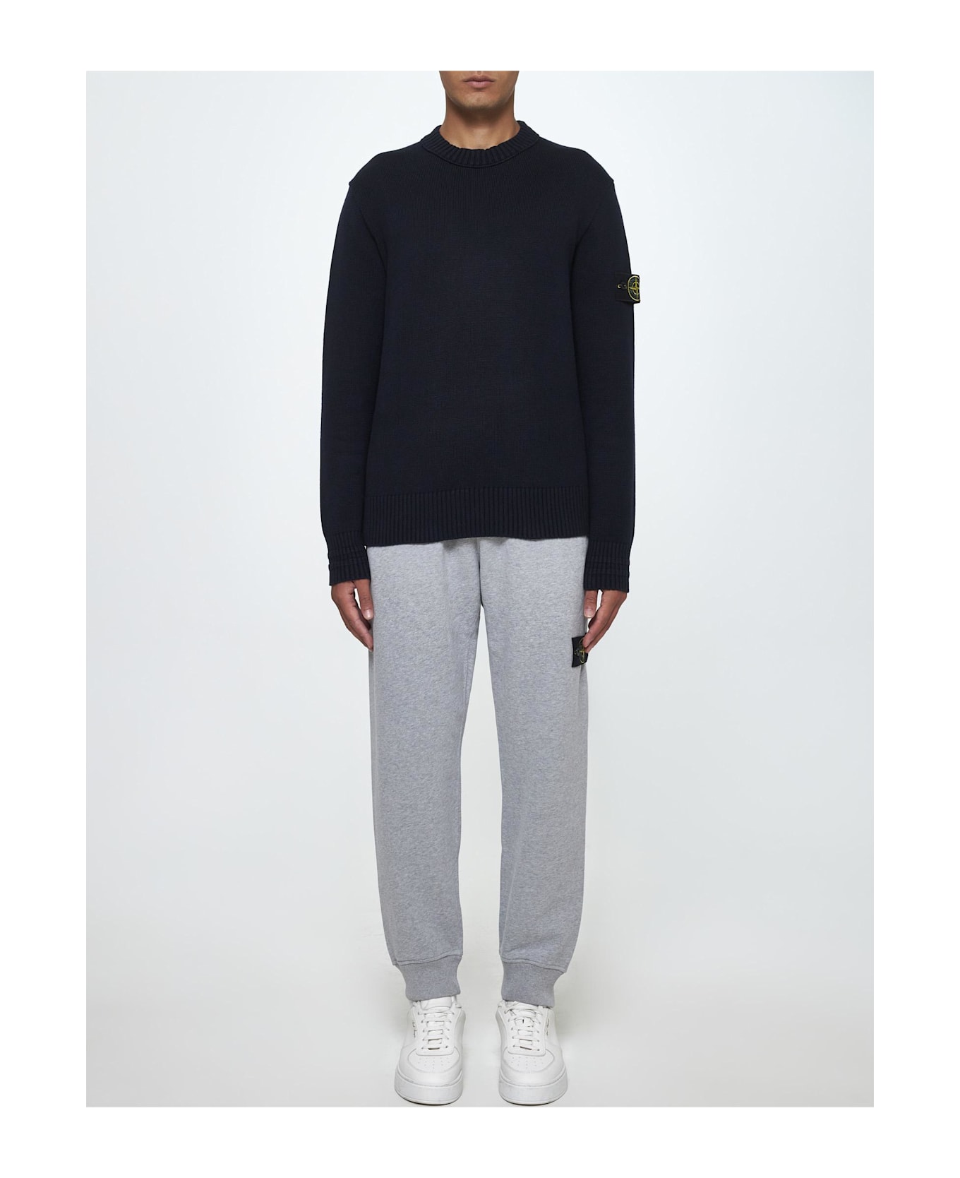 Stone Island Cotton-blend Sweater - Blue